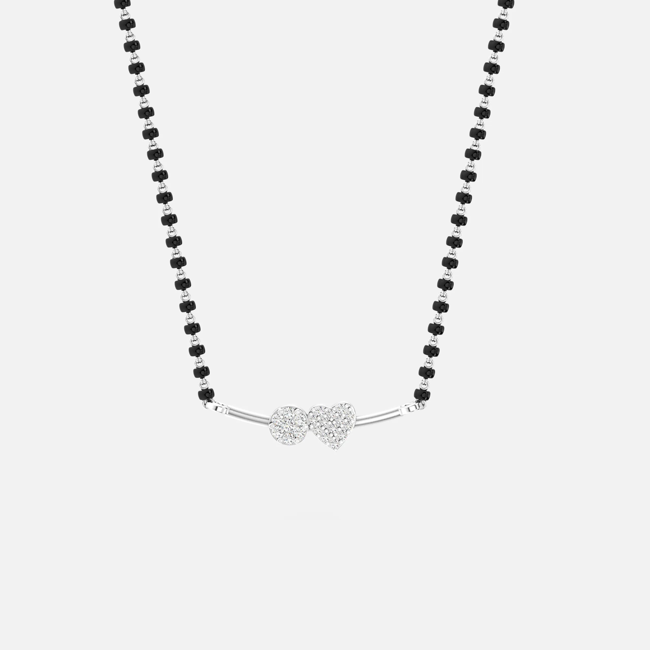 Twin Bloom Diamond Mangalsutra