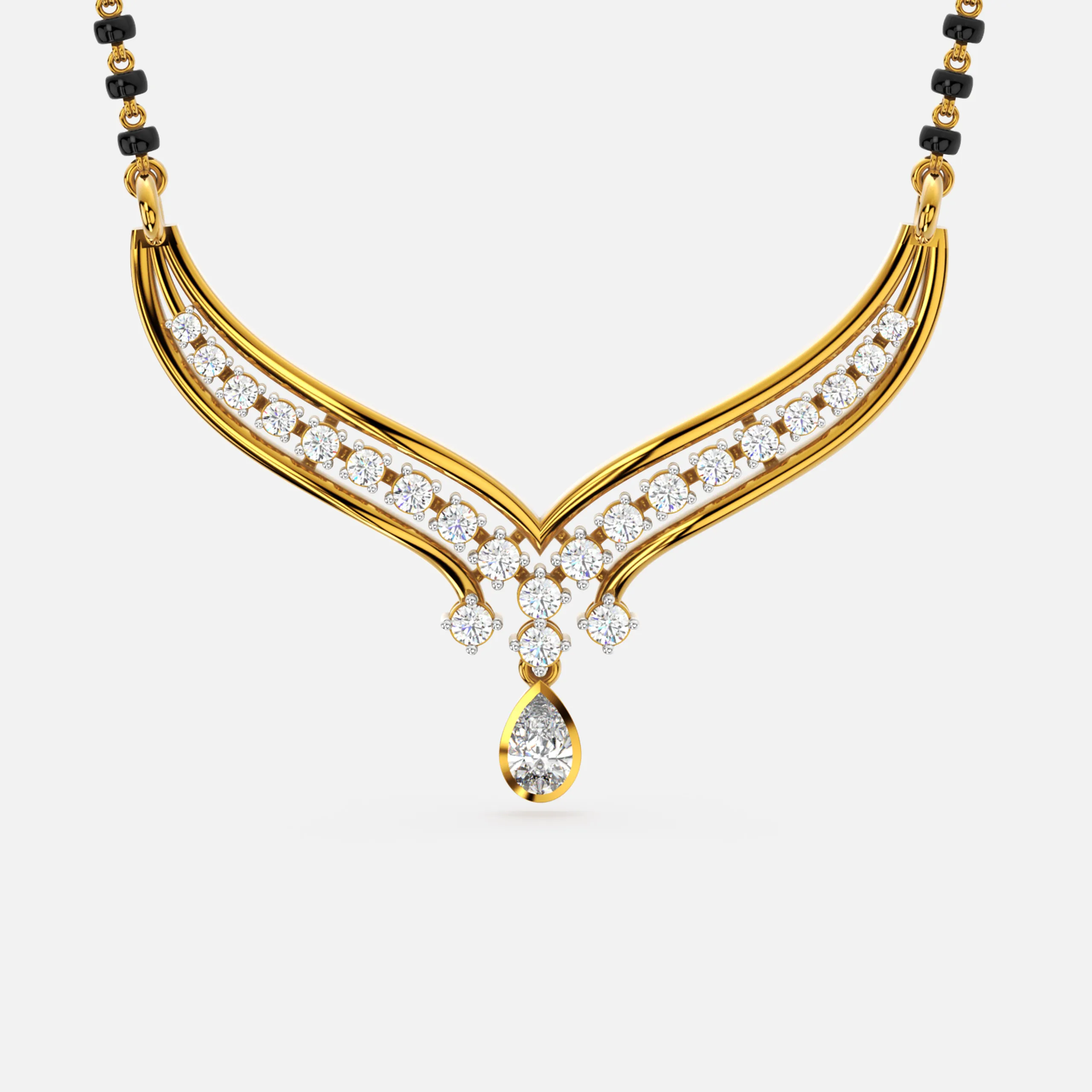 Radiant V-Curve Diamond Mangalsutra