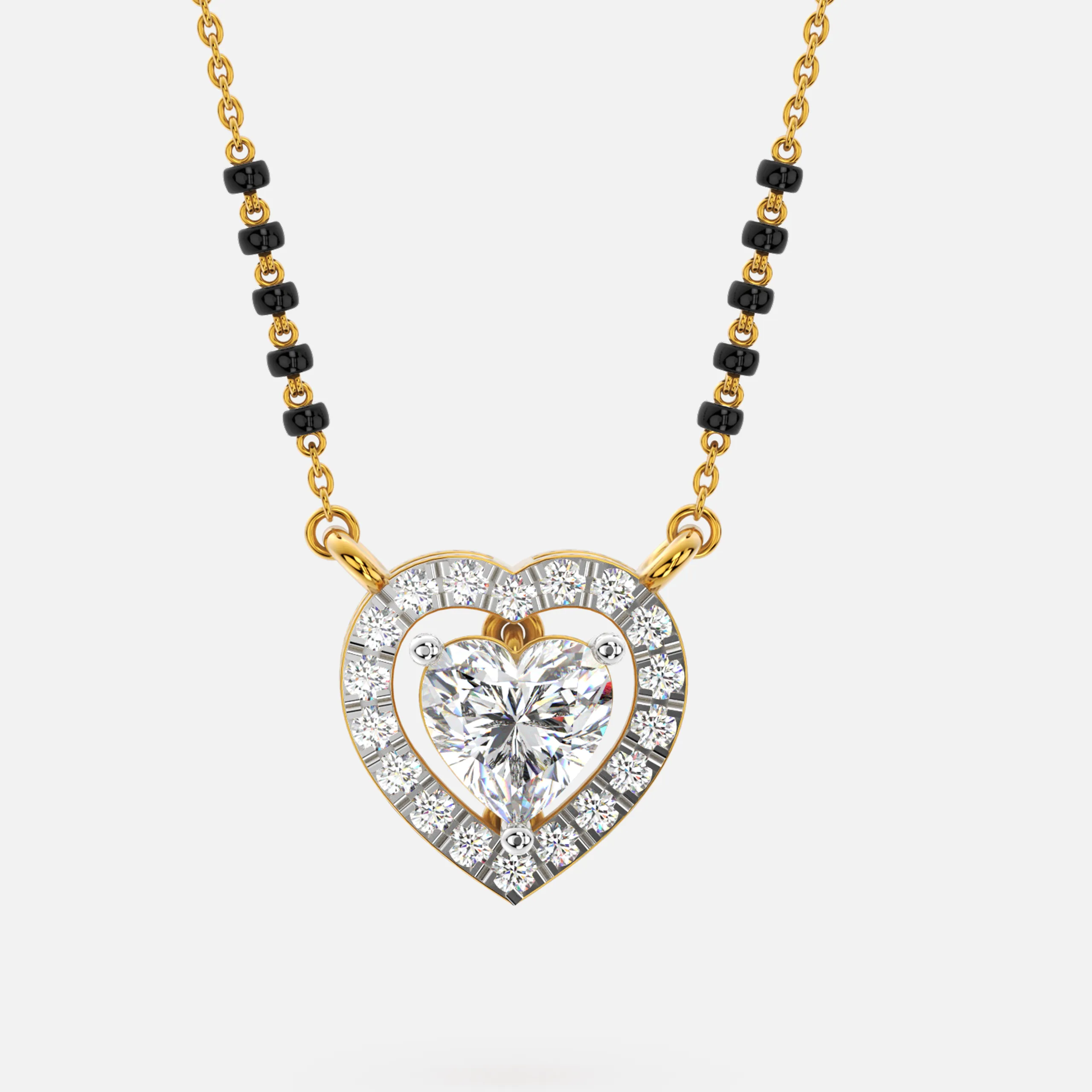 Heart Diamond Mangalsutra
