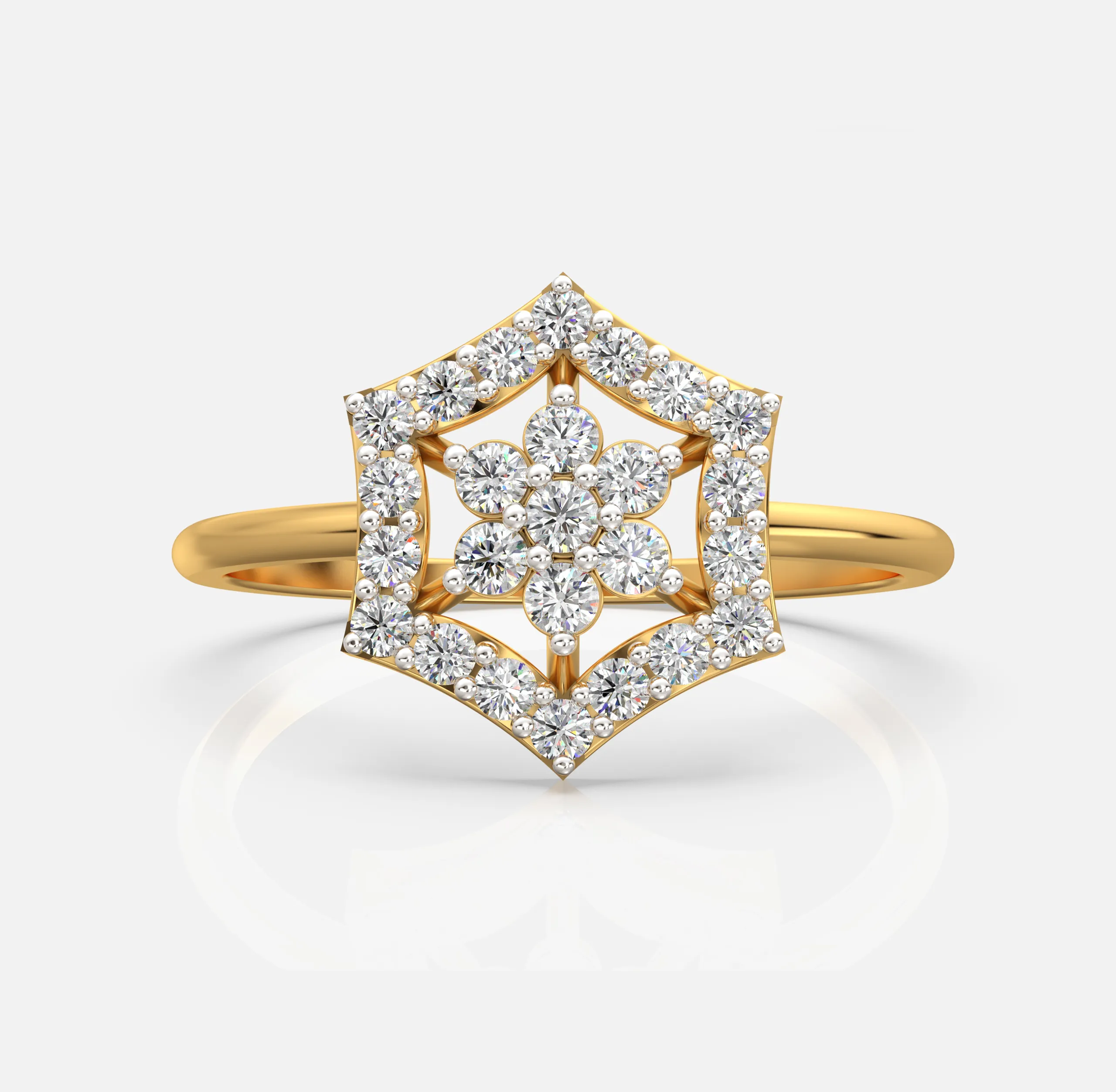 Hexa Bloom Diamond Ring