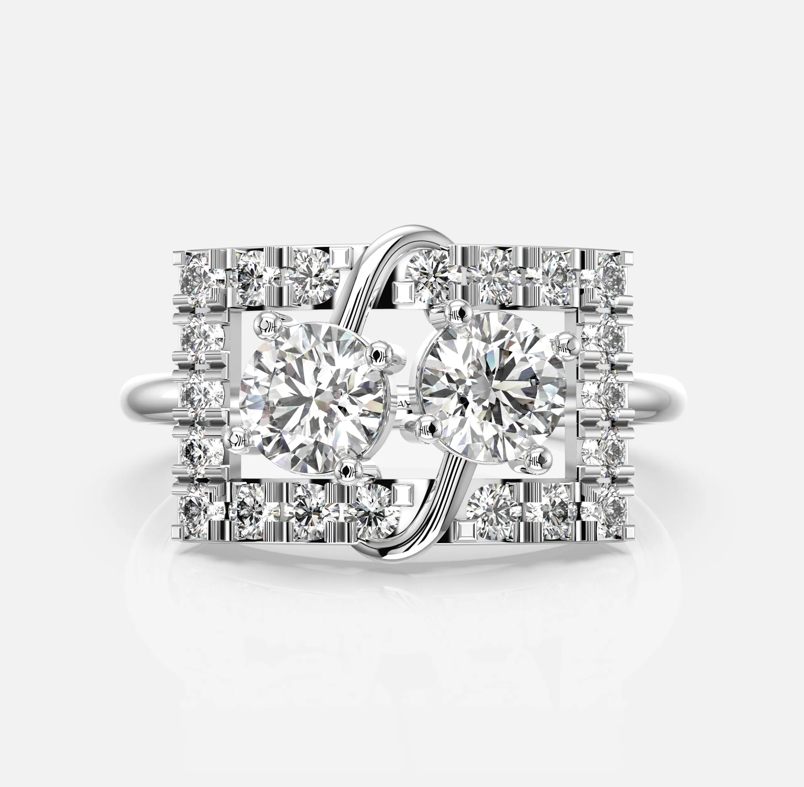 DuoBrilliance Frame Diamond Ring