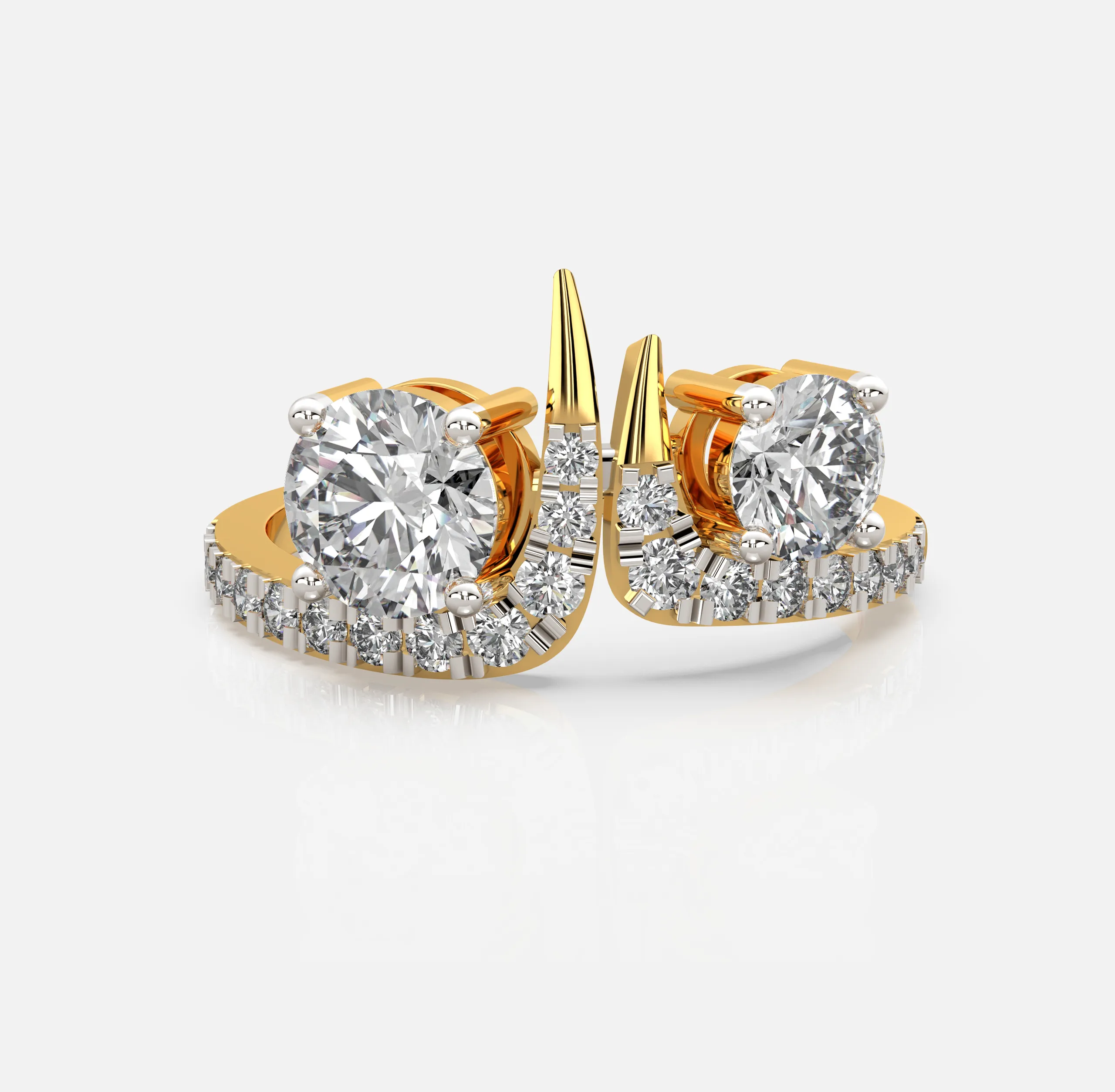 Double Spark Diamond Ring
