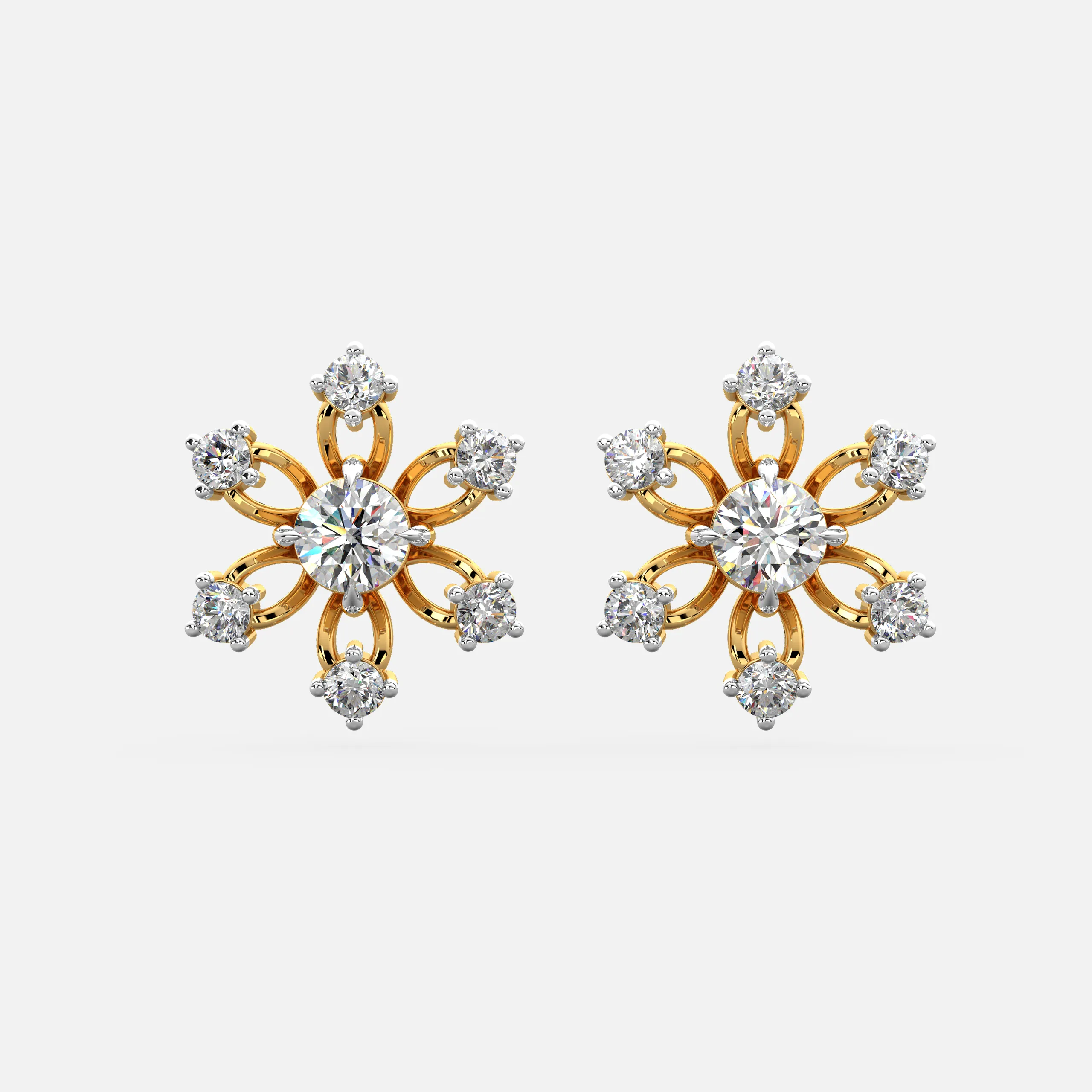 Floral Diamond earrings