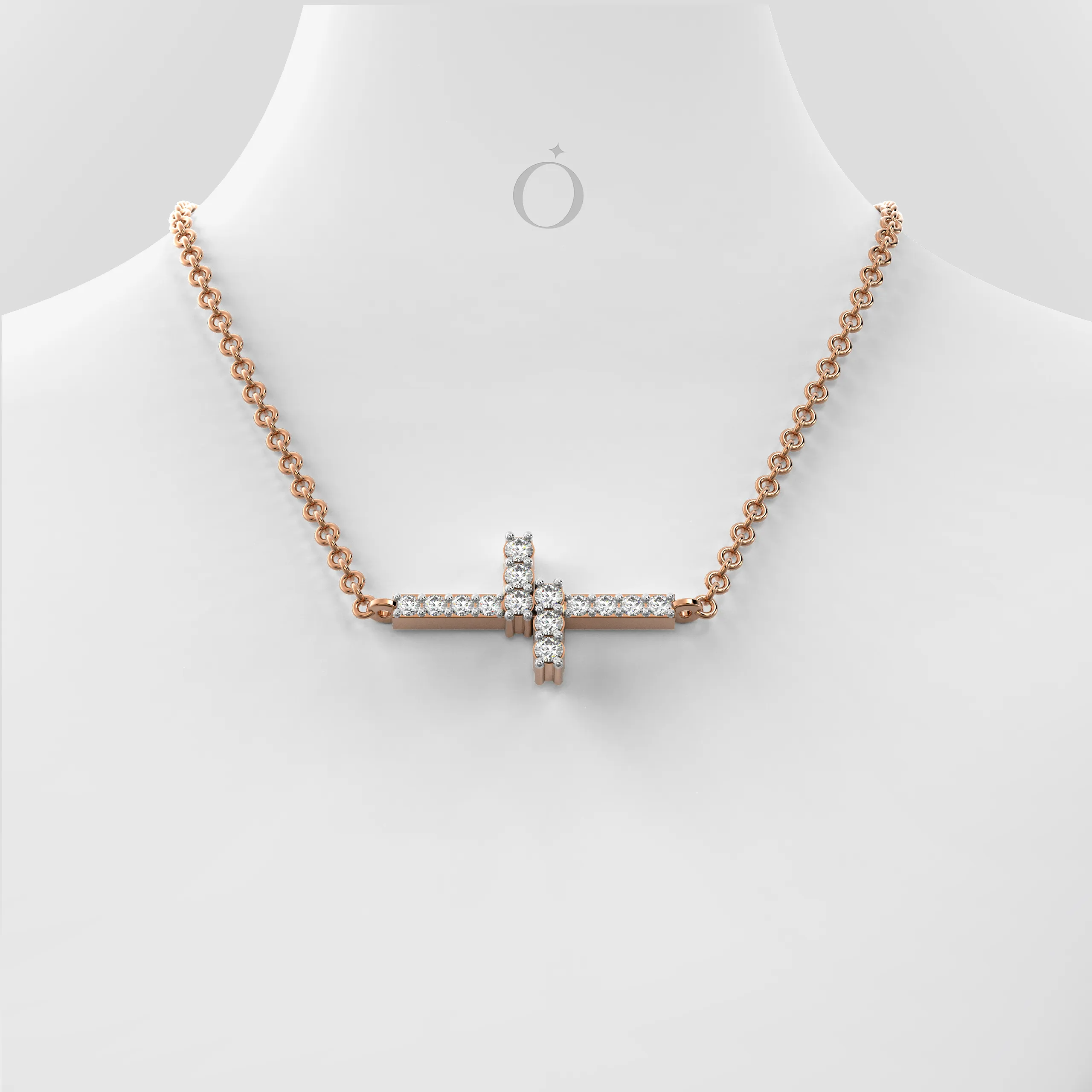 Lunacross Diamond Necklace