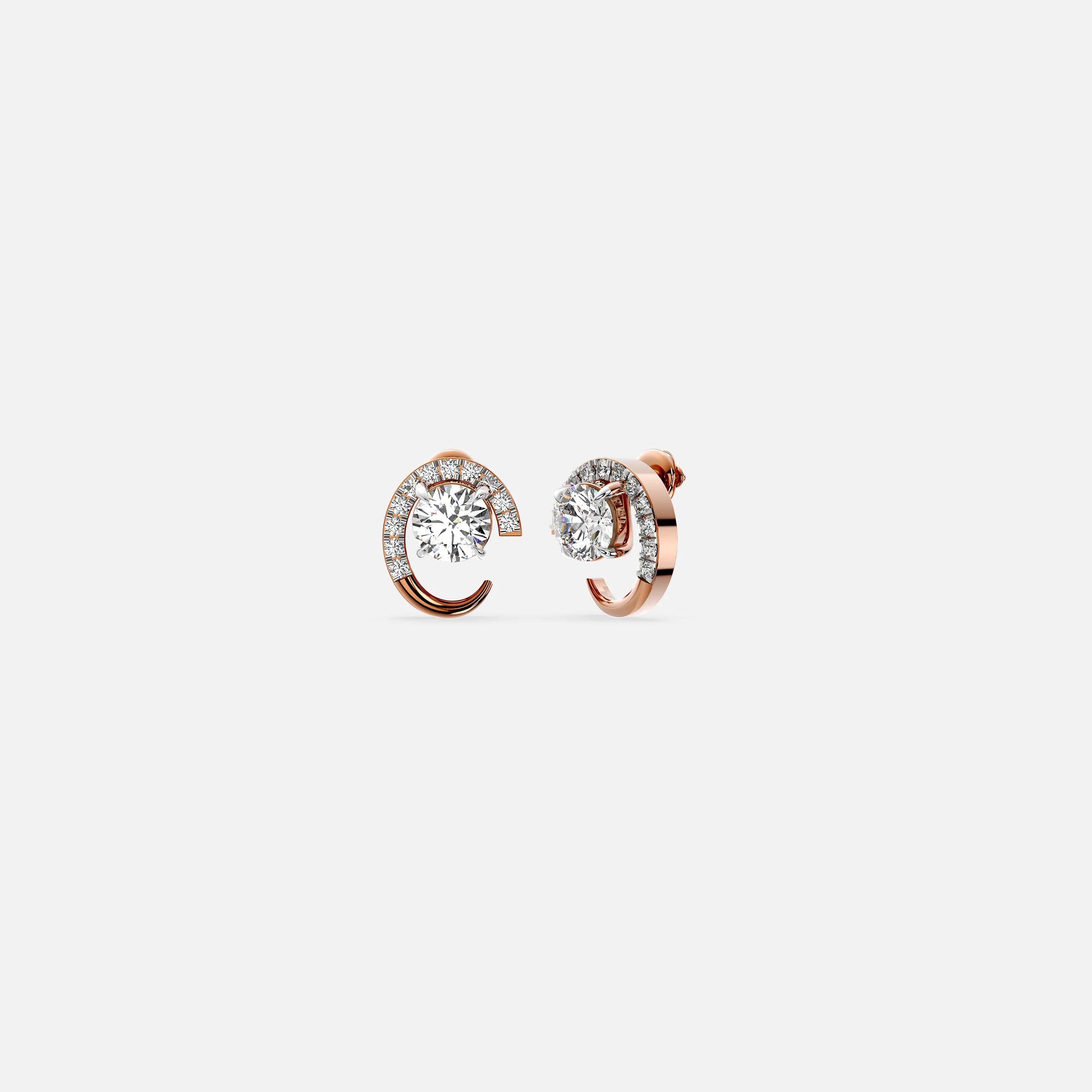 Celestial Curve Diamond Earrings