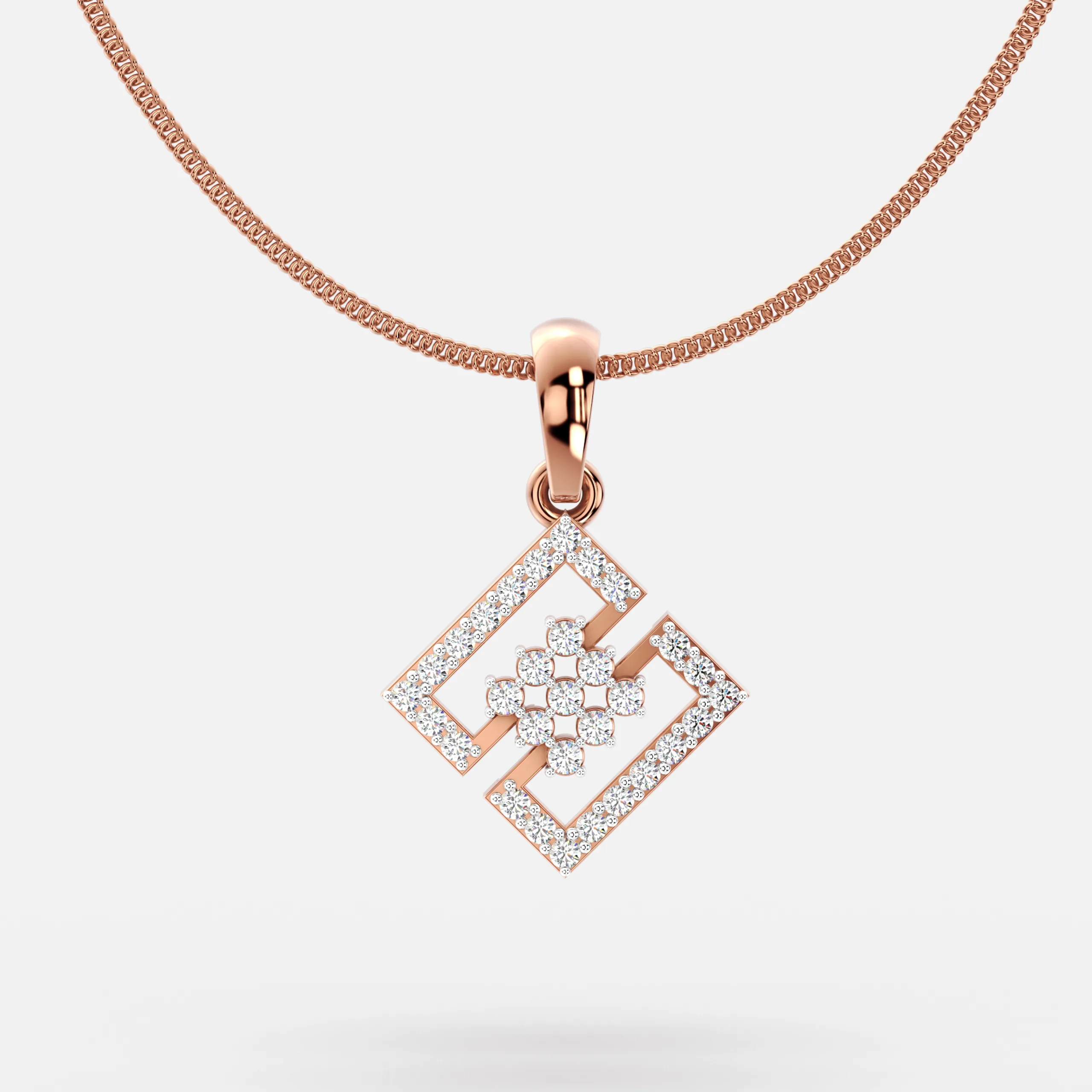 Luminous Square Lattice Pendant