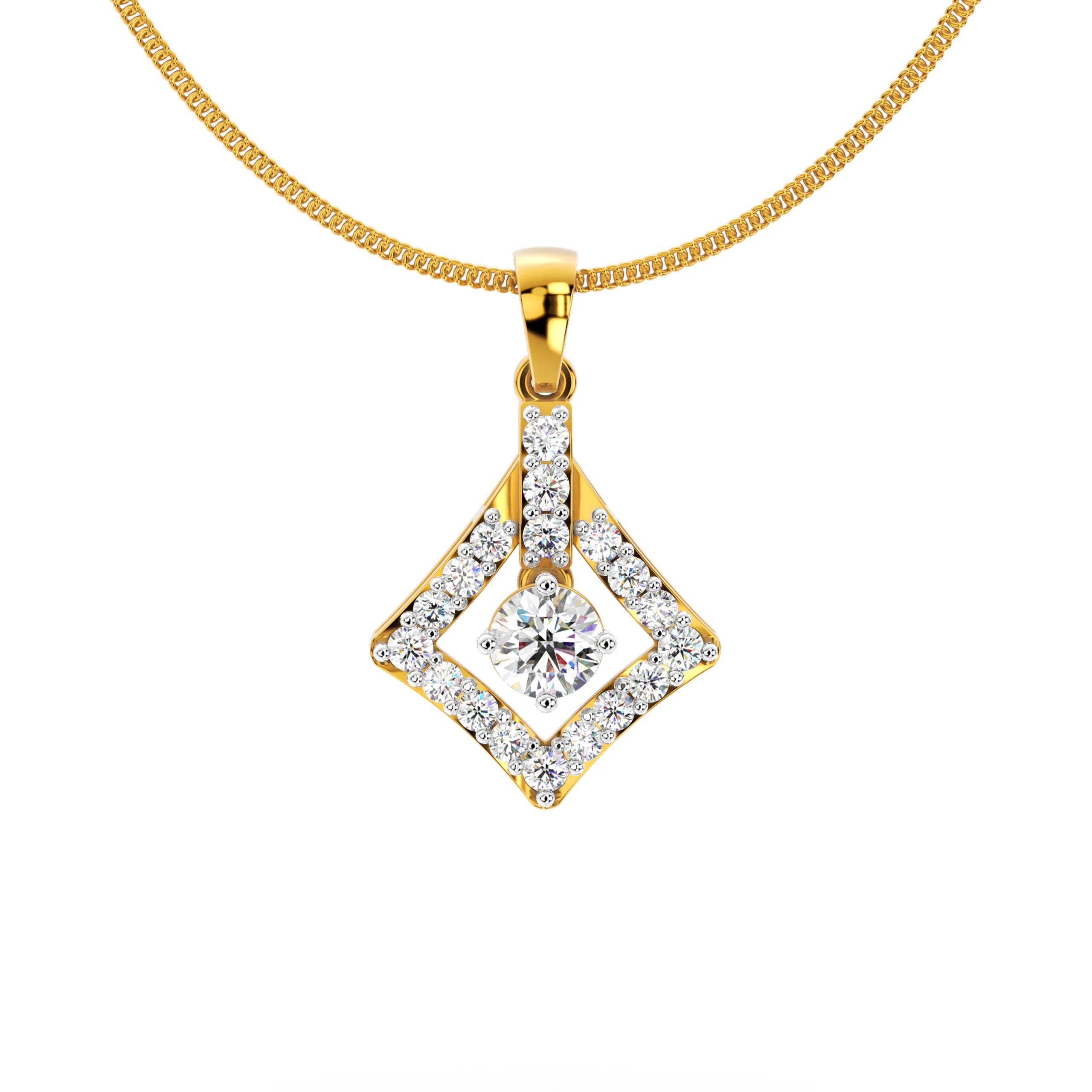 Versatile Prism Diamond Pendant