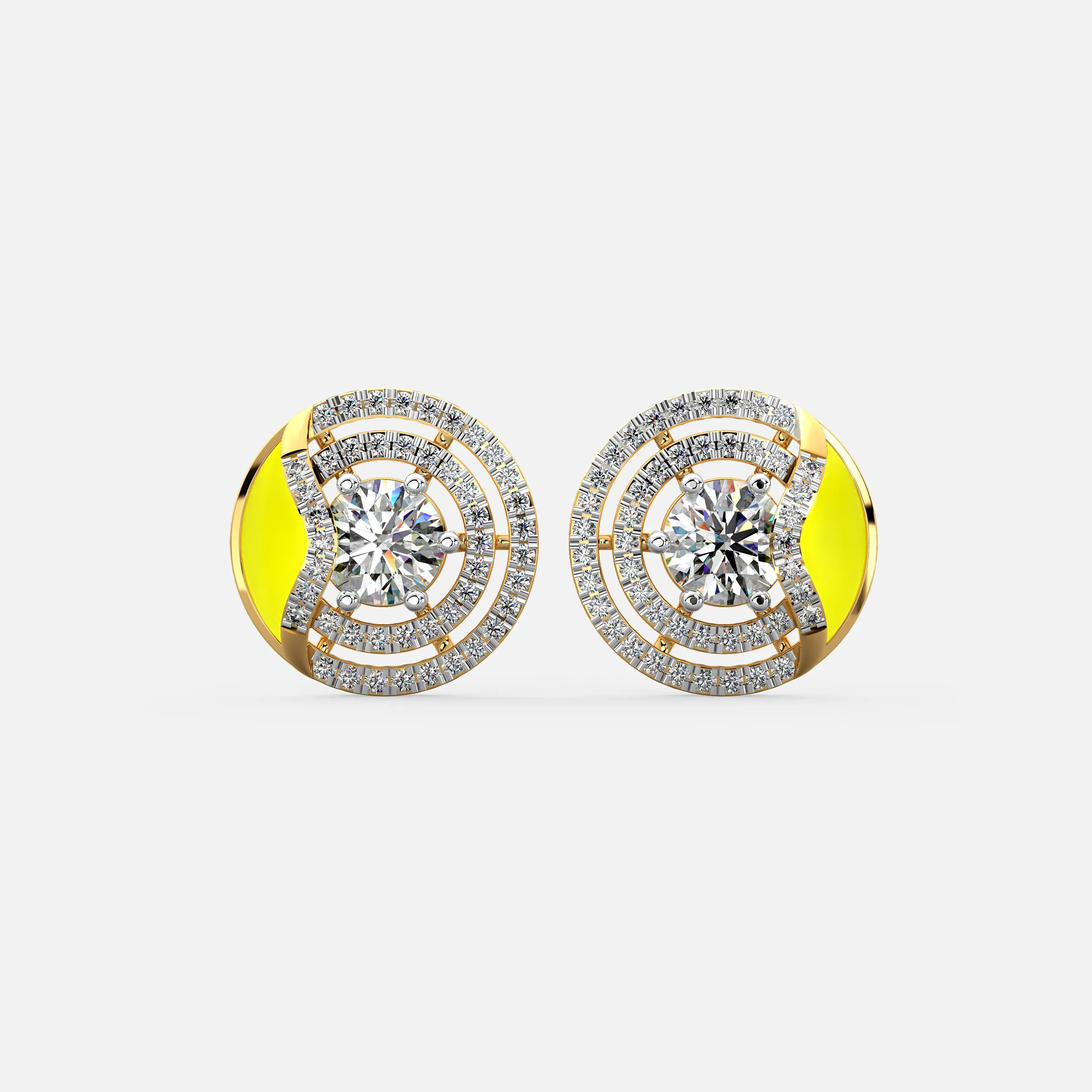 Solar Radiance Diamond Earrings