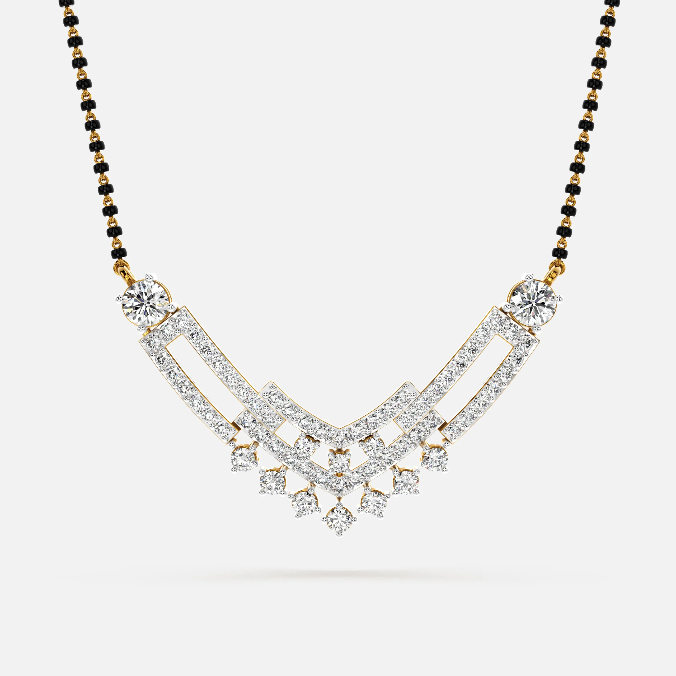 Multi-Layer Diamond Mangalsutra