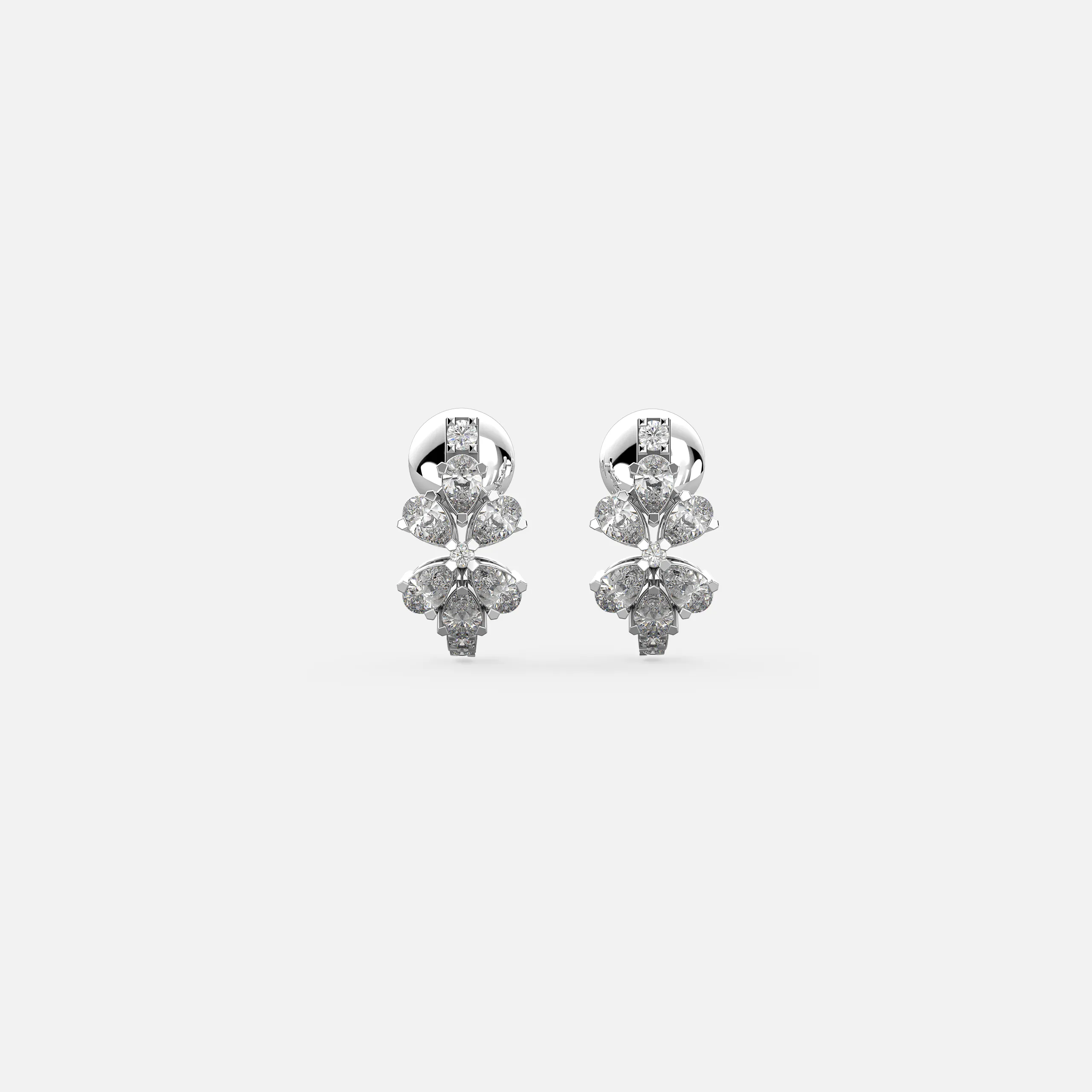 Timeless Floral Diamond Earrings