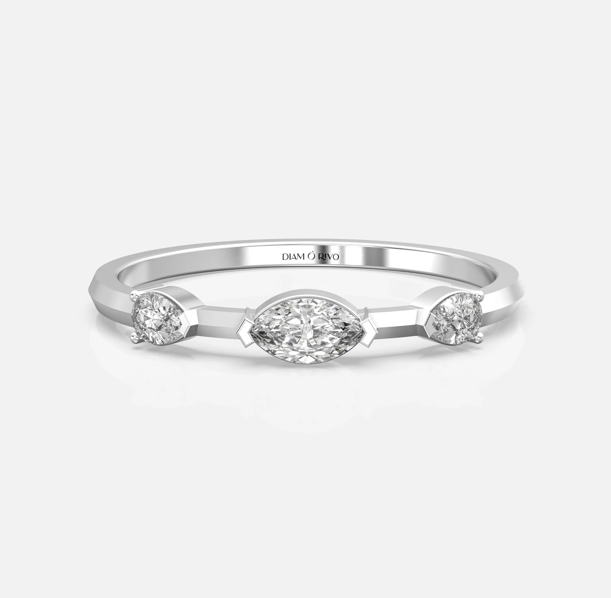 Marquise Center Pear Ring
