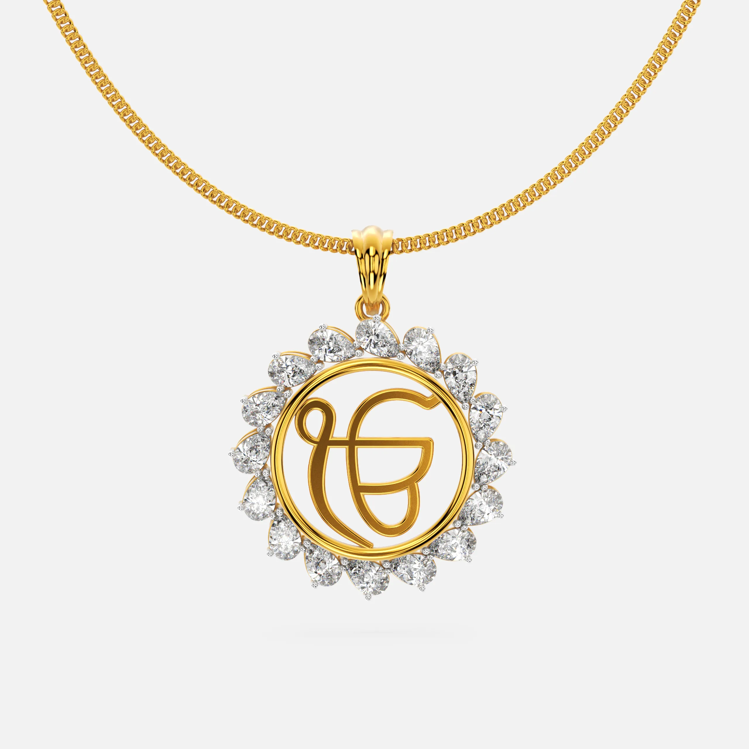 Divine Ek Onkar Diamond Pendant