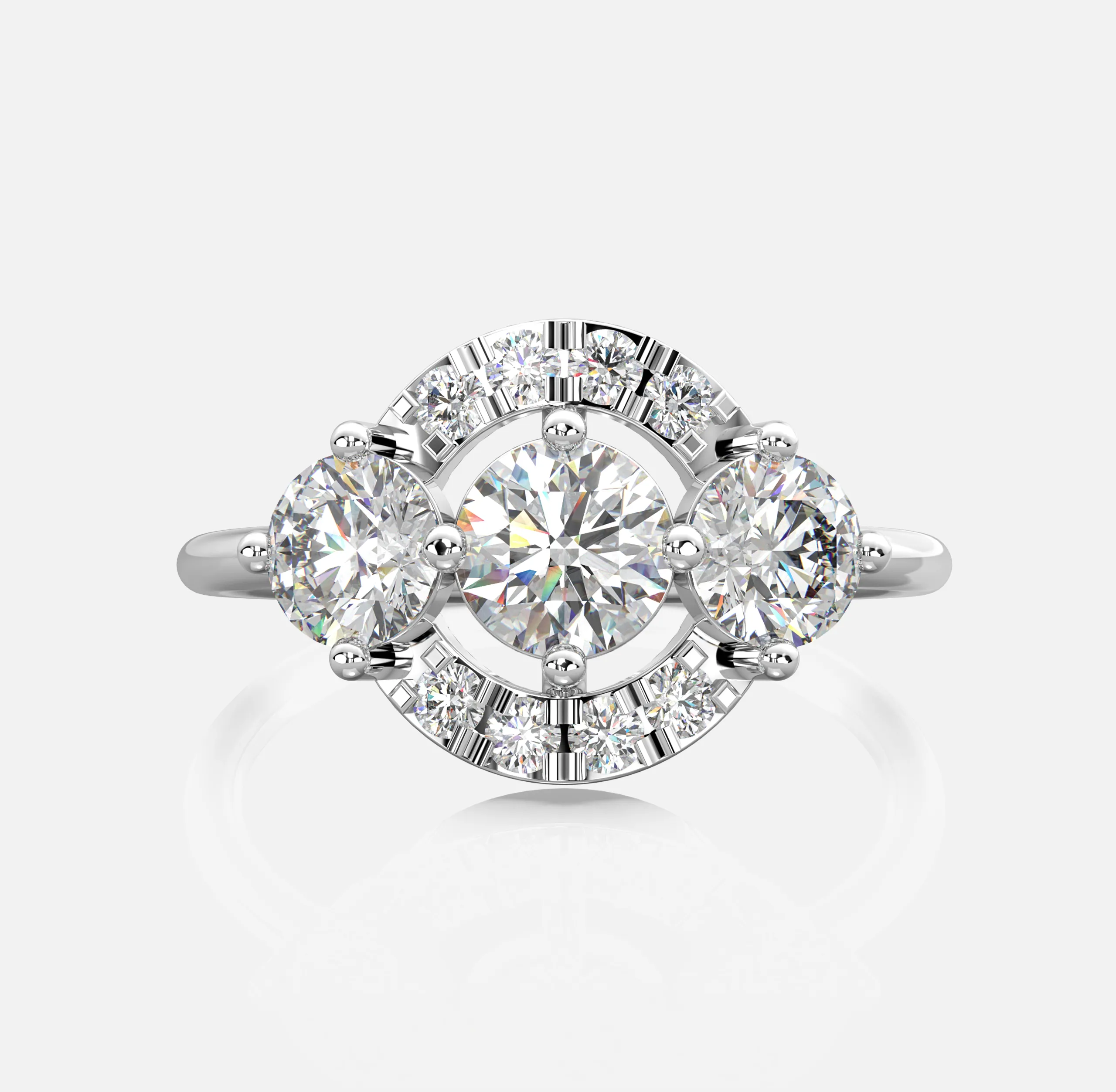 Halo Embrace Diamond Ring