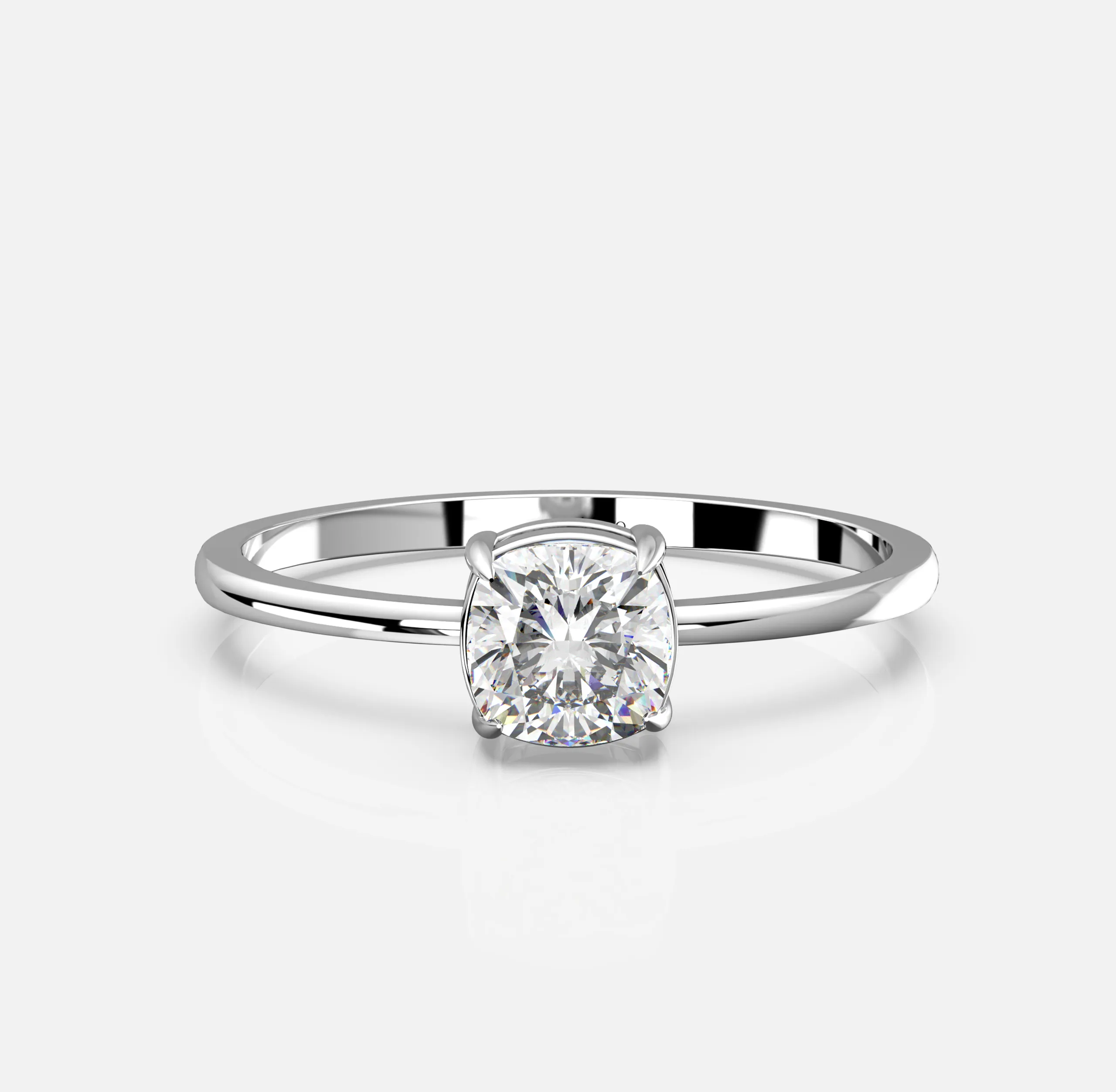 Lumia Cushion Solitaire Ring