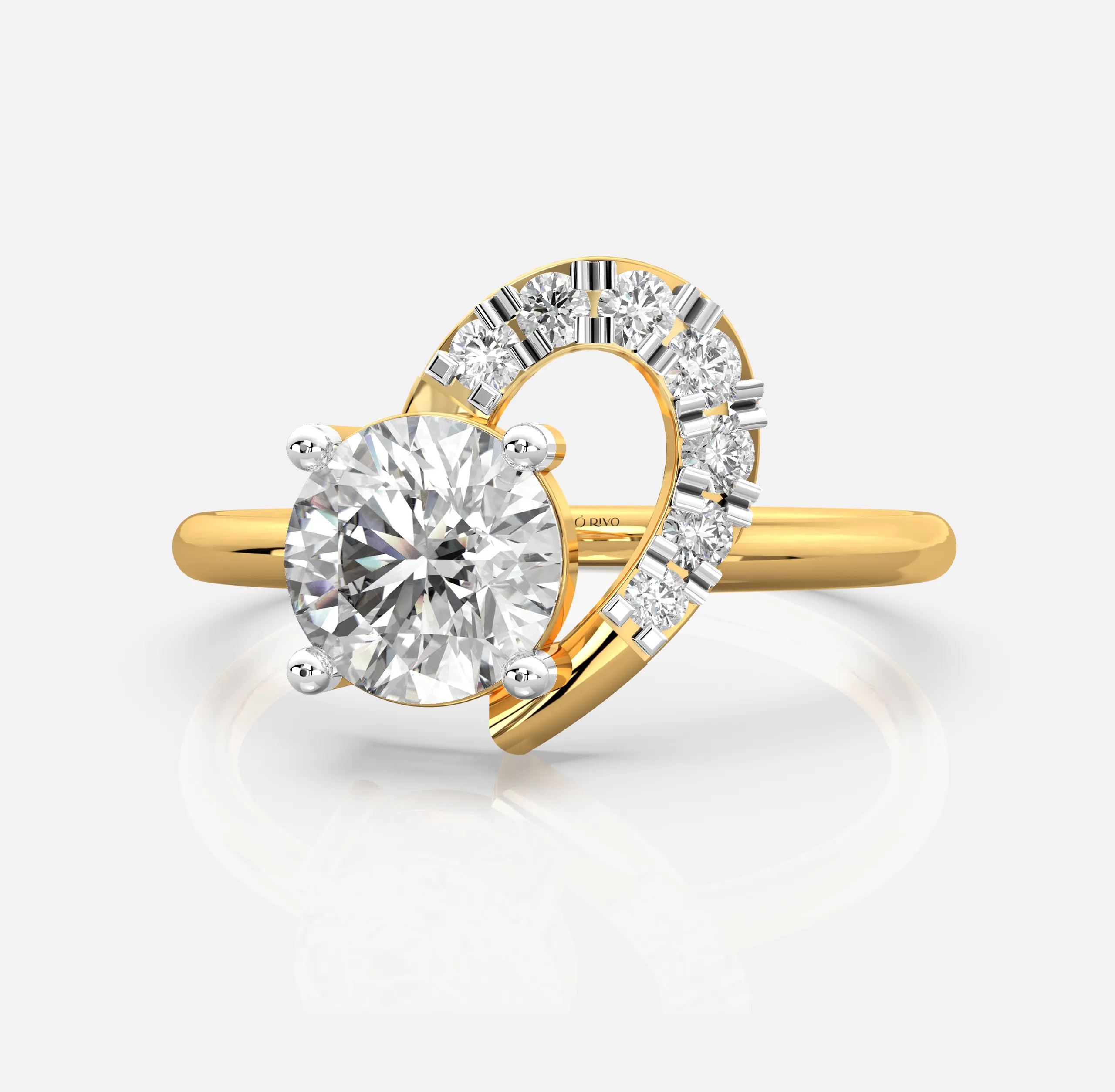 Eterna Swirl Diamond Ring