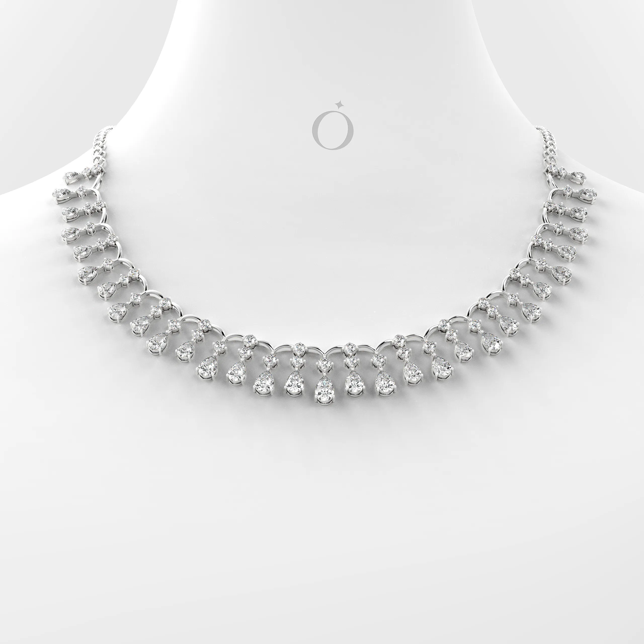 Aurevine Drop Diamond Necklace