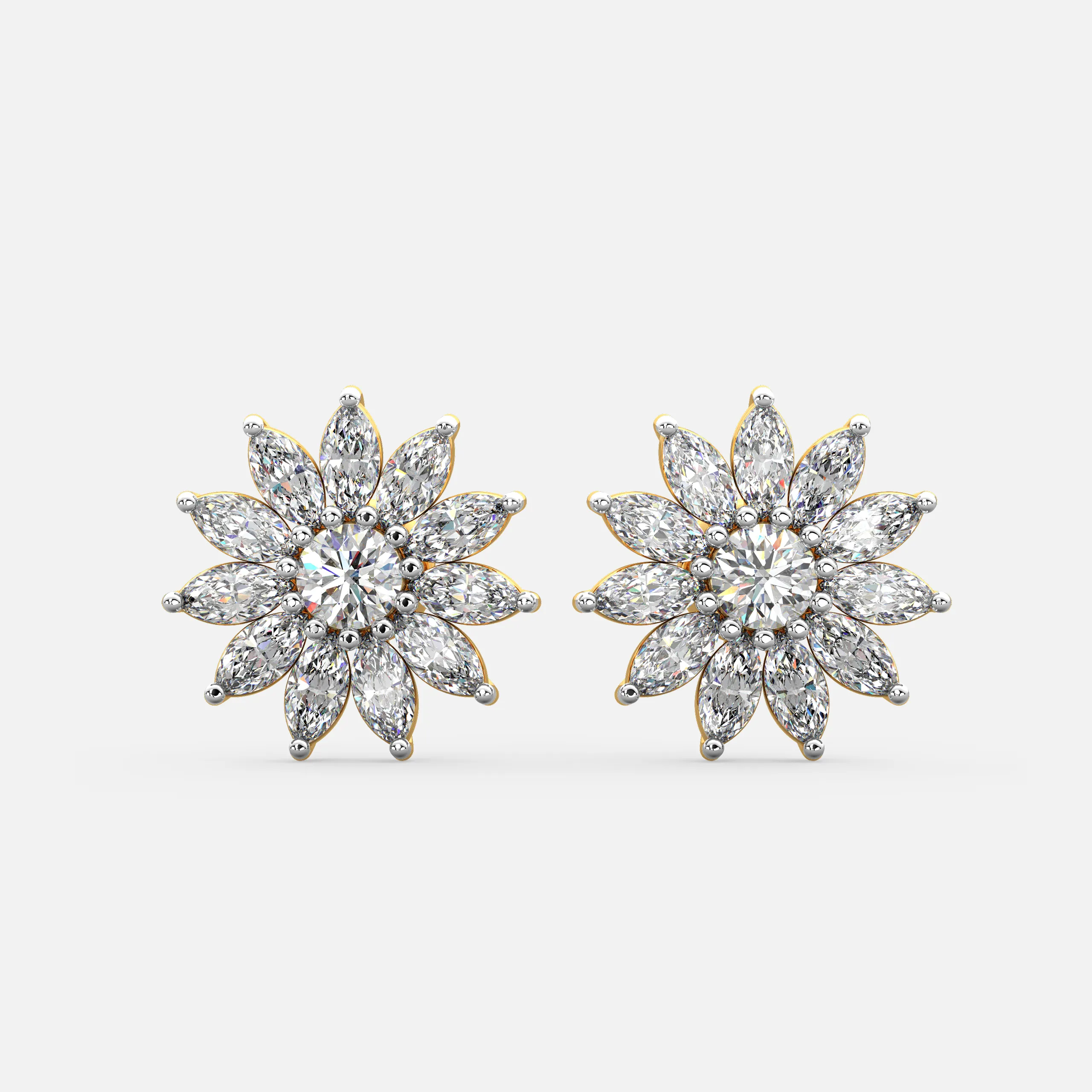 Luxe Flora Diamond Studs