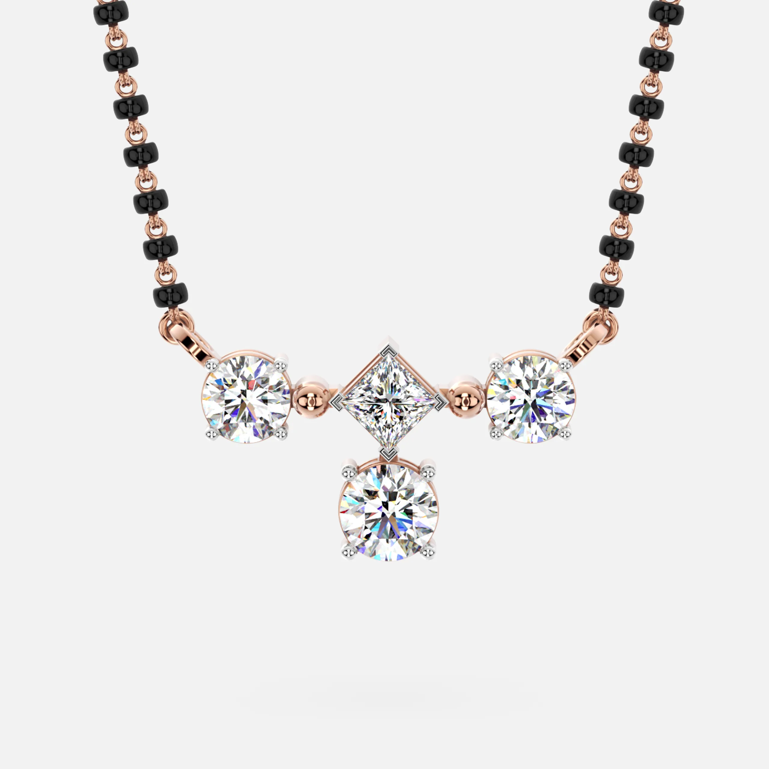 Radiant Trio Diamond Mangalsutra