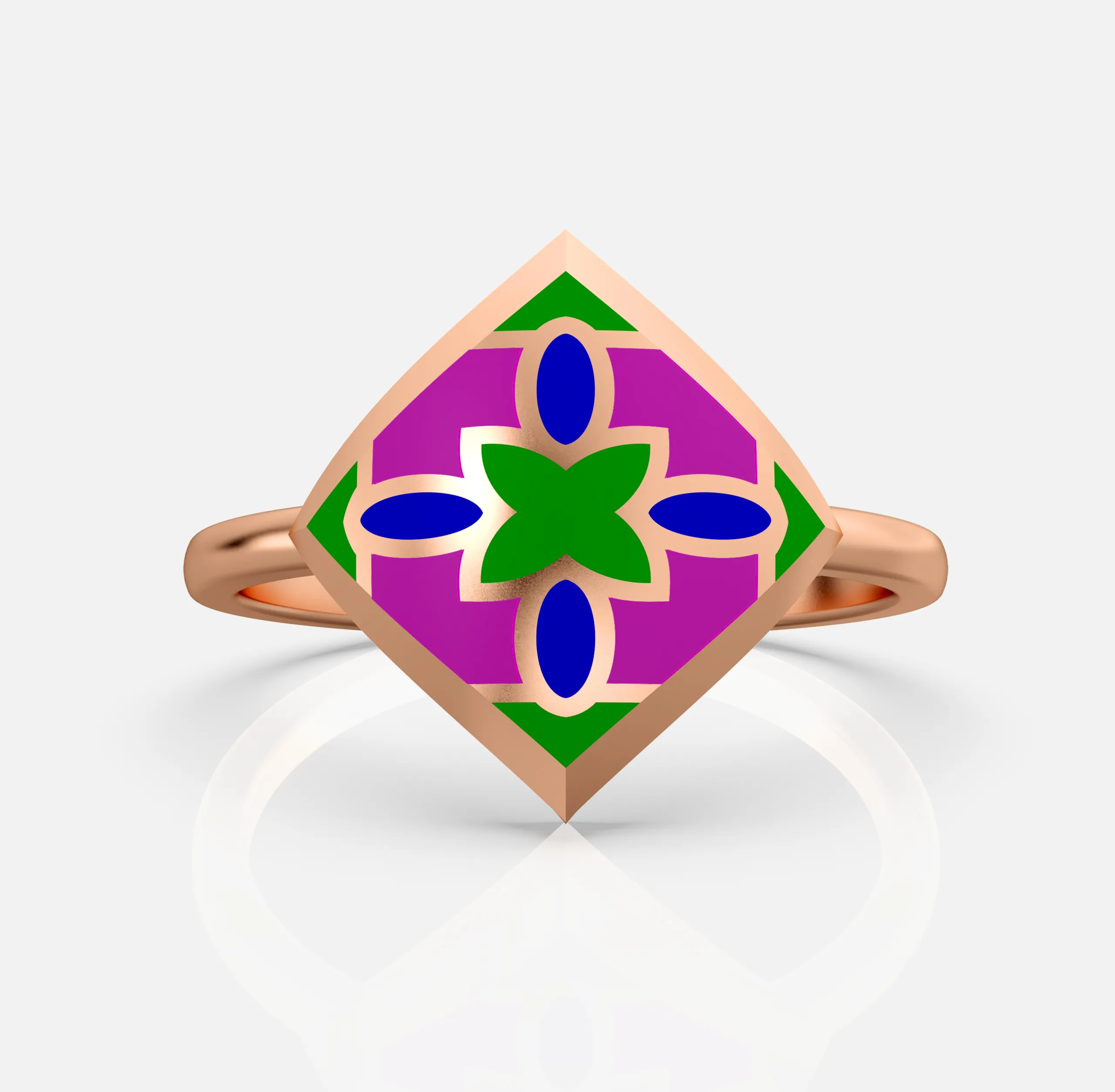 Quadra Crest Ring
