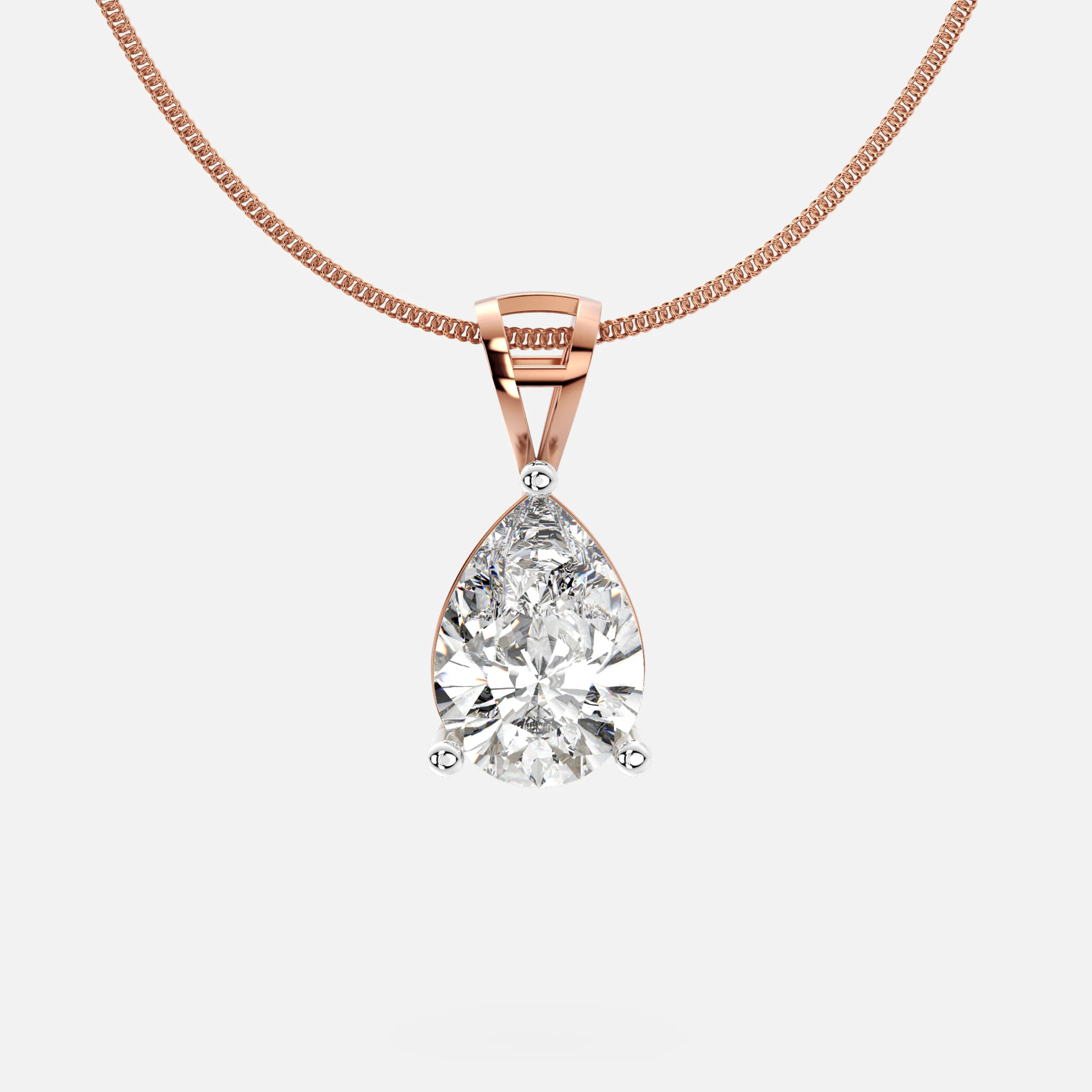 Pear Diamond Pendant