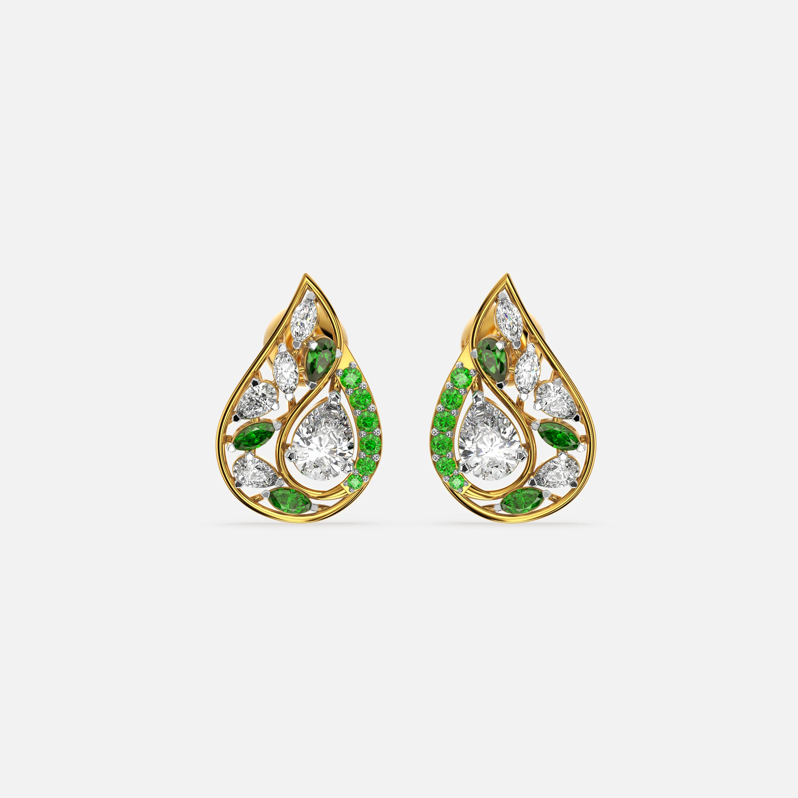 Starlit Leaf Earrings