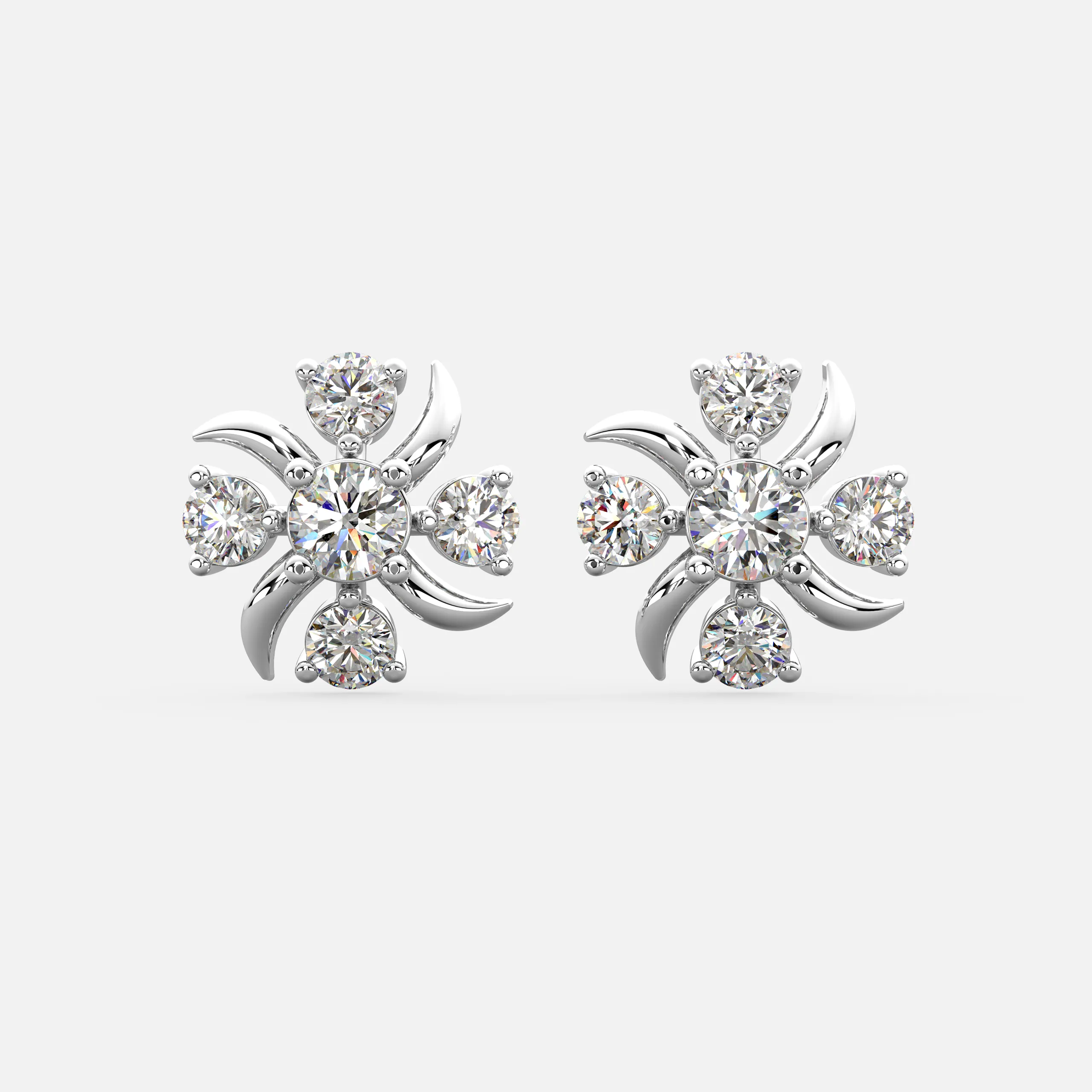 Twilight Bloom Diamond Earrings