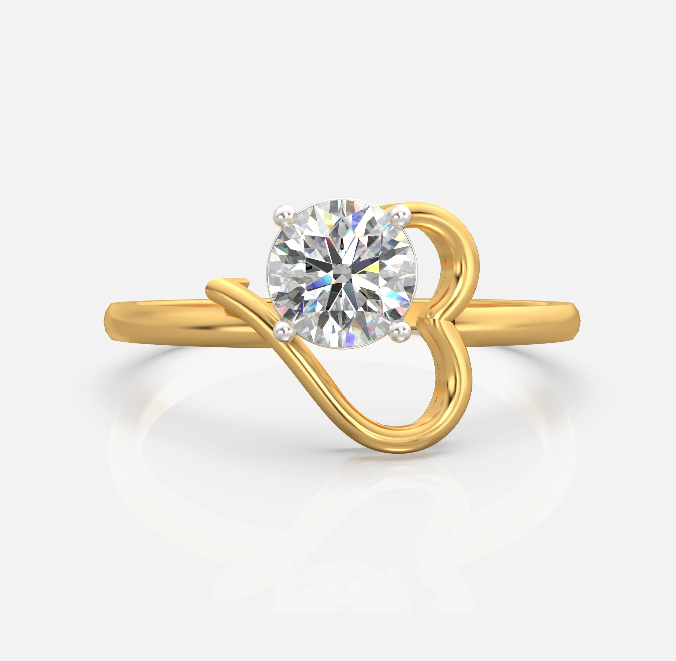Heart Loop Diamond Ring