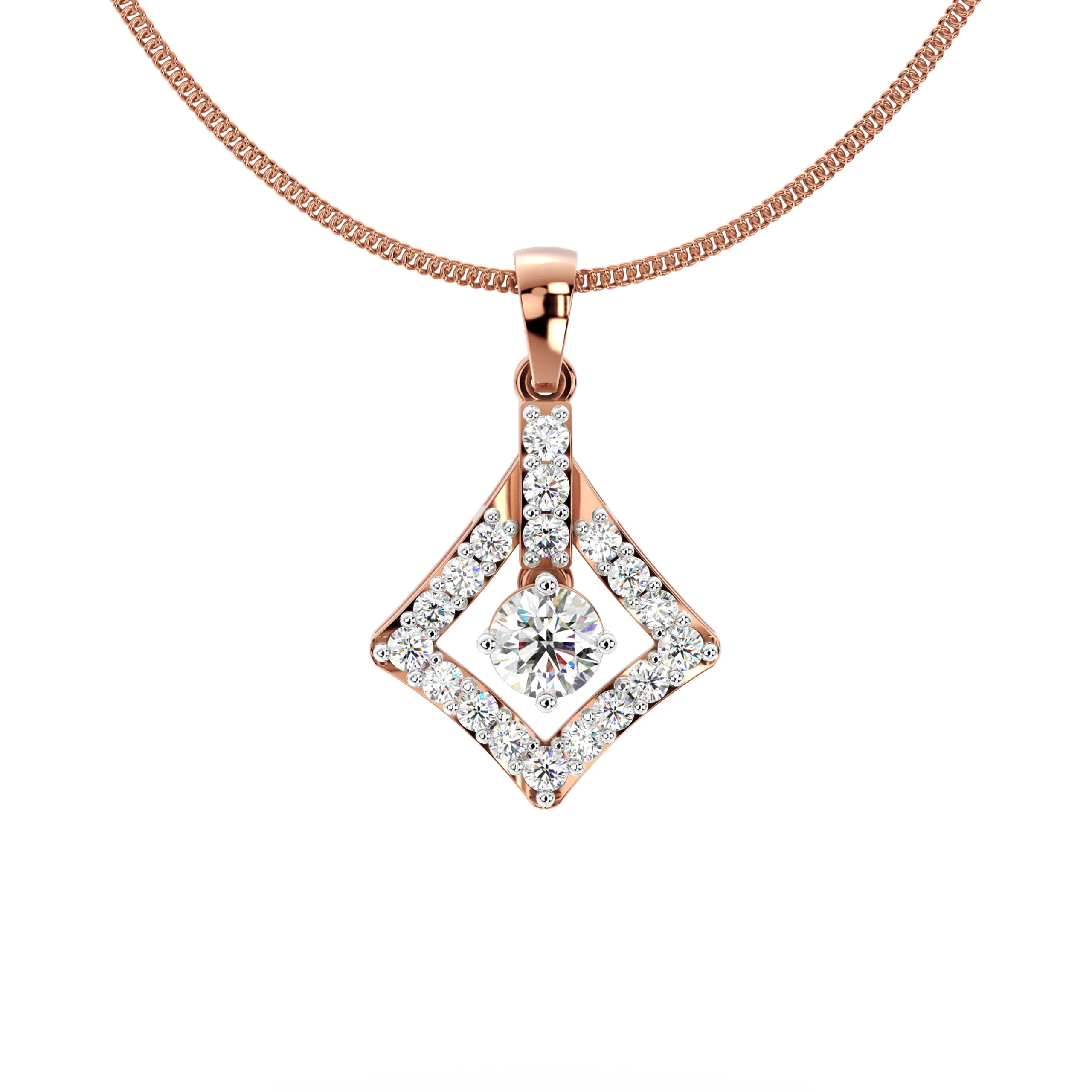 Versatile Prism Diamond Pendant