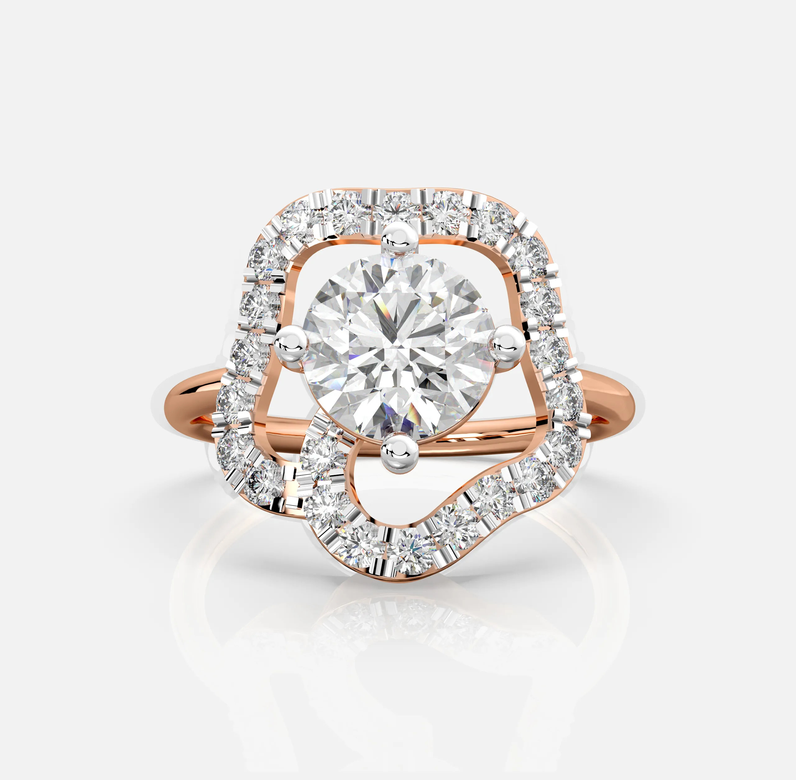 Aurora Twist Diamond Ring