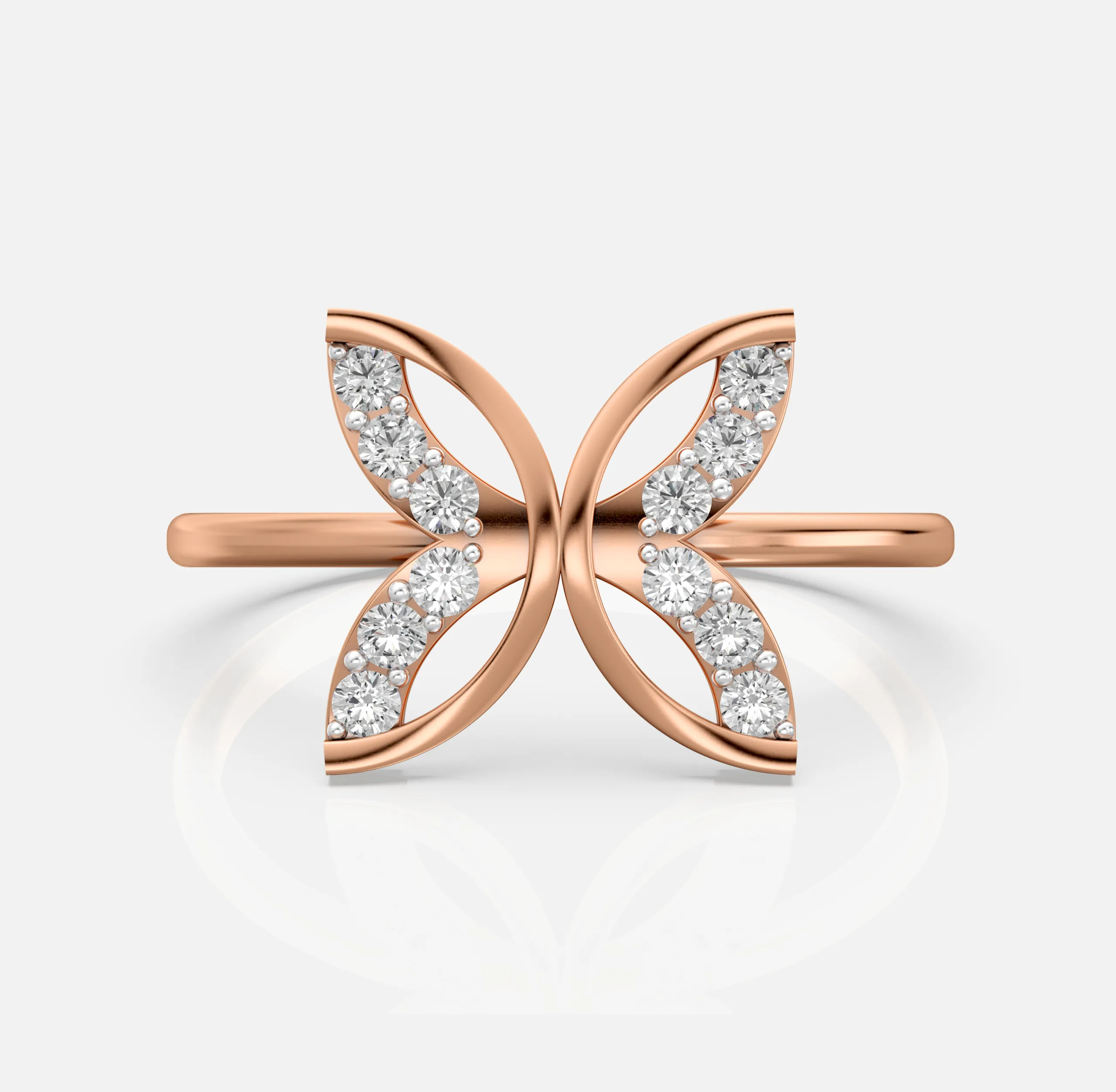 Butterfly Diamond Ring