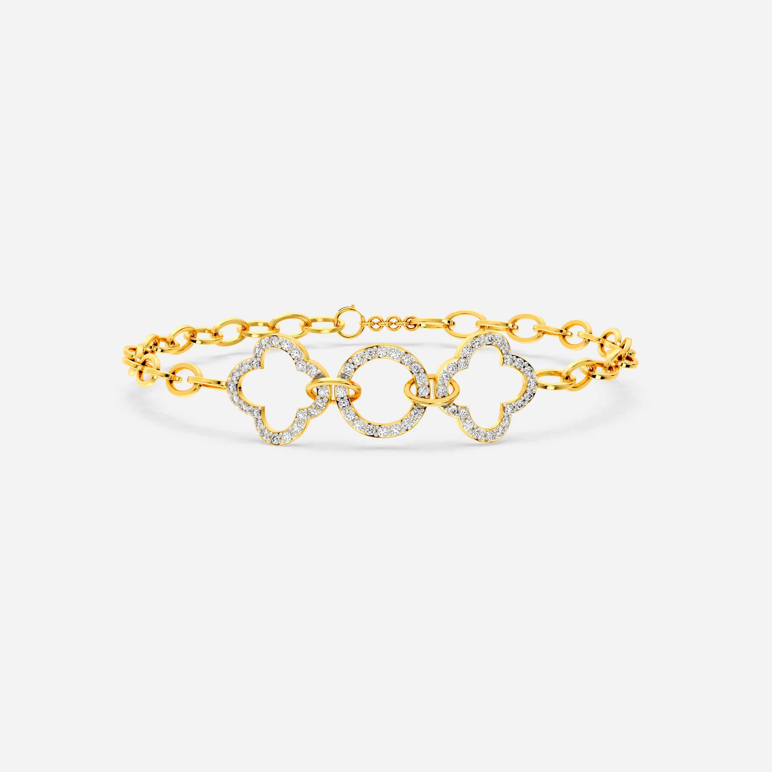 Clover Duo Diamond Bracelet