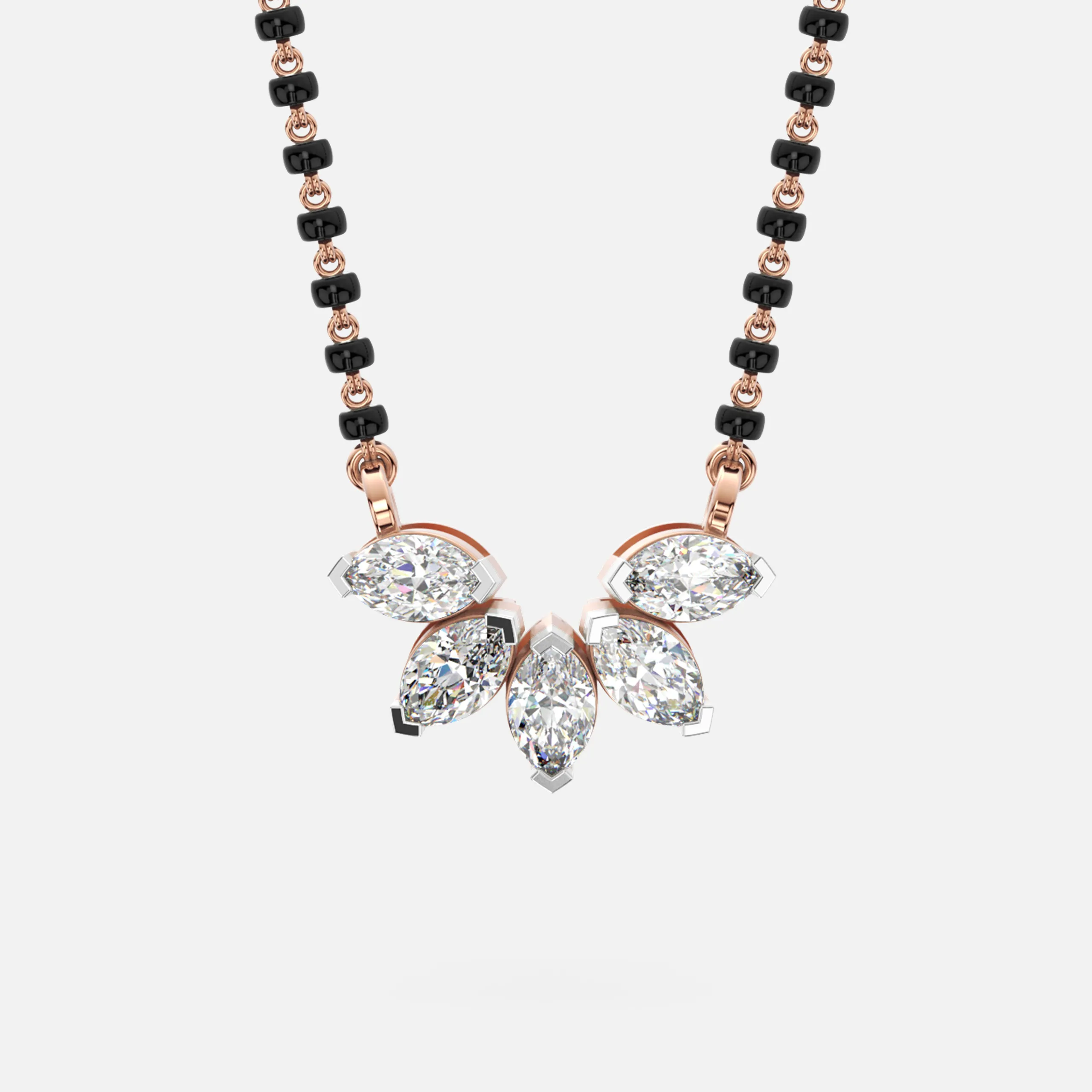 Petaline Glow Diamond Mangalsutra
