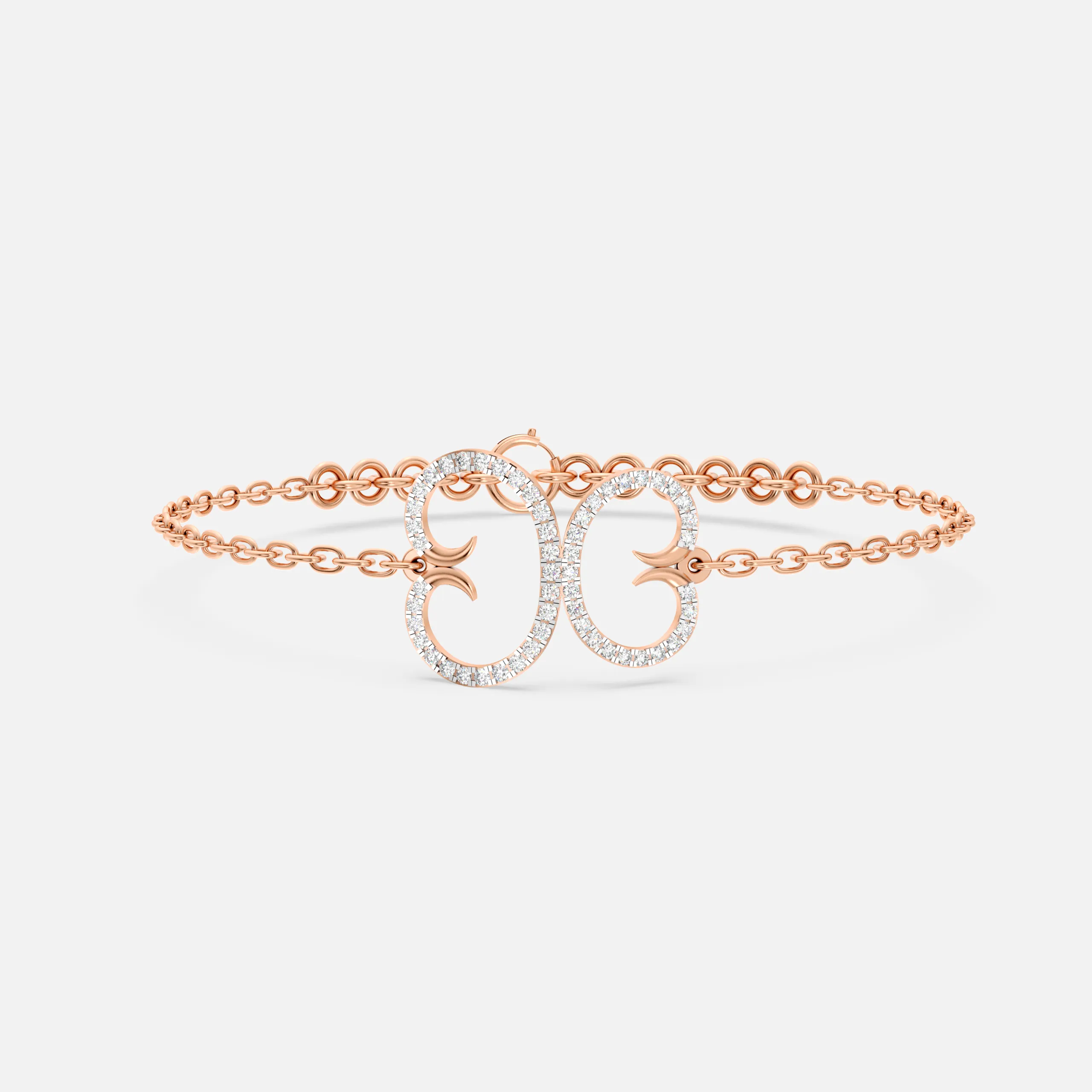 Ornate Infinity Diamond Bracelet