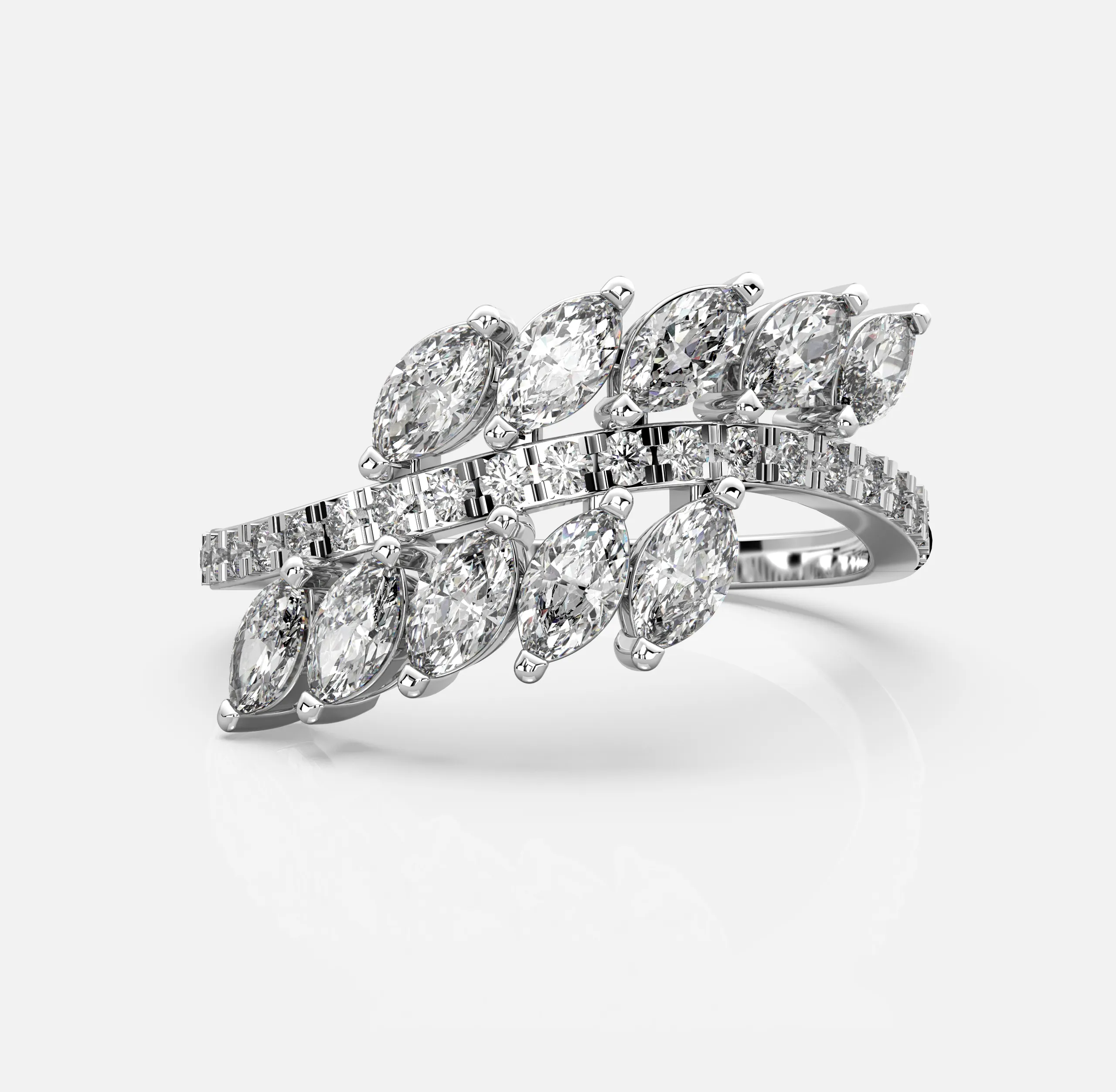 Eternal Leaf Diamond Ring