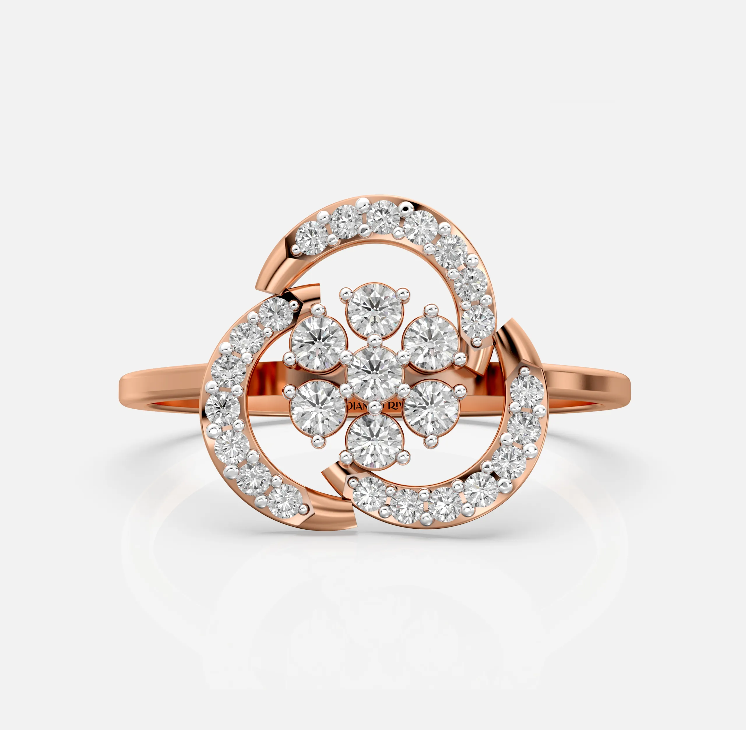 Twining Bloom Diamond Ring