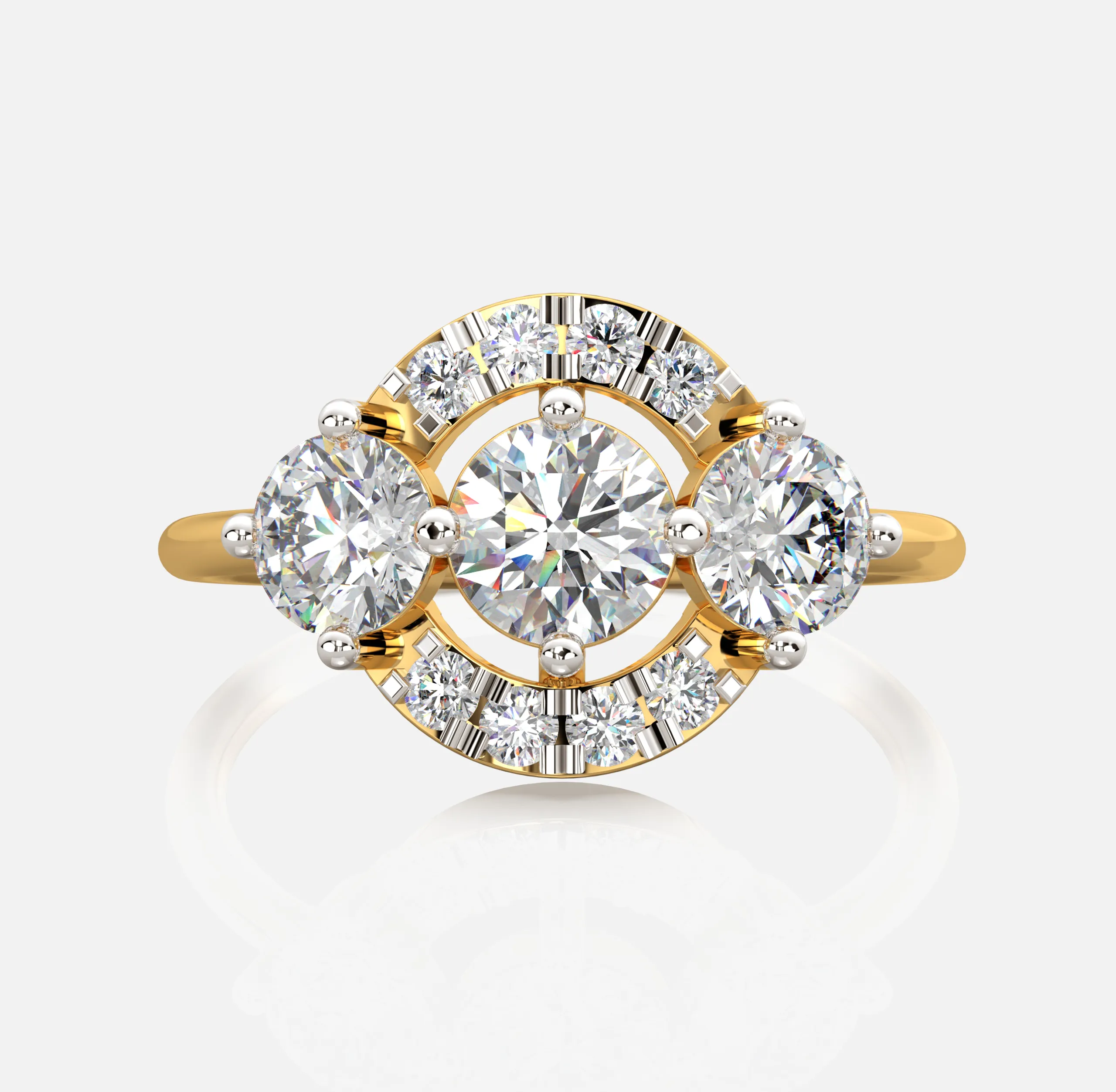 Halo Embrace Diamond Ring