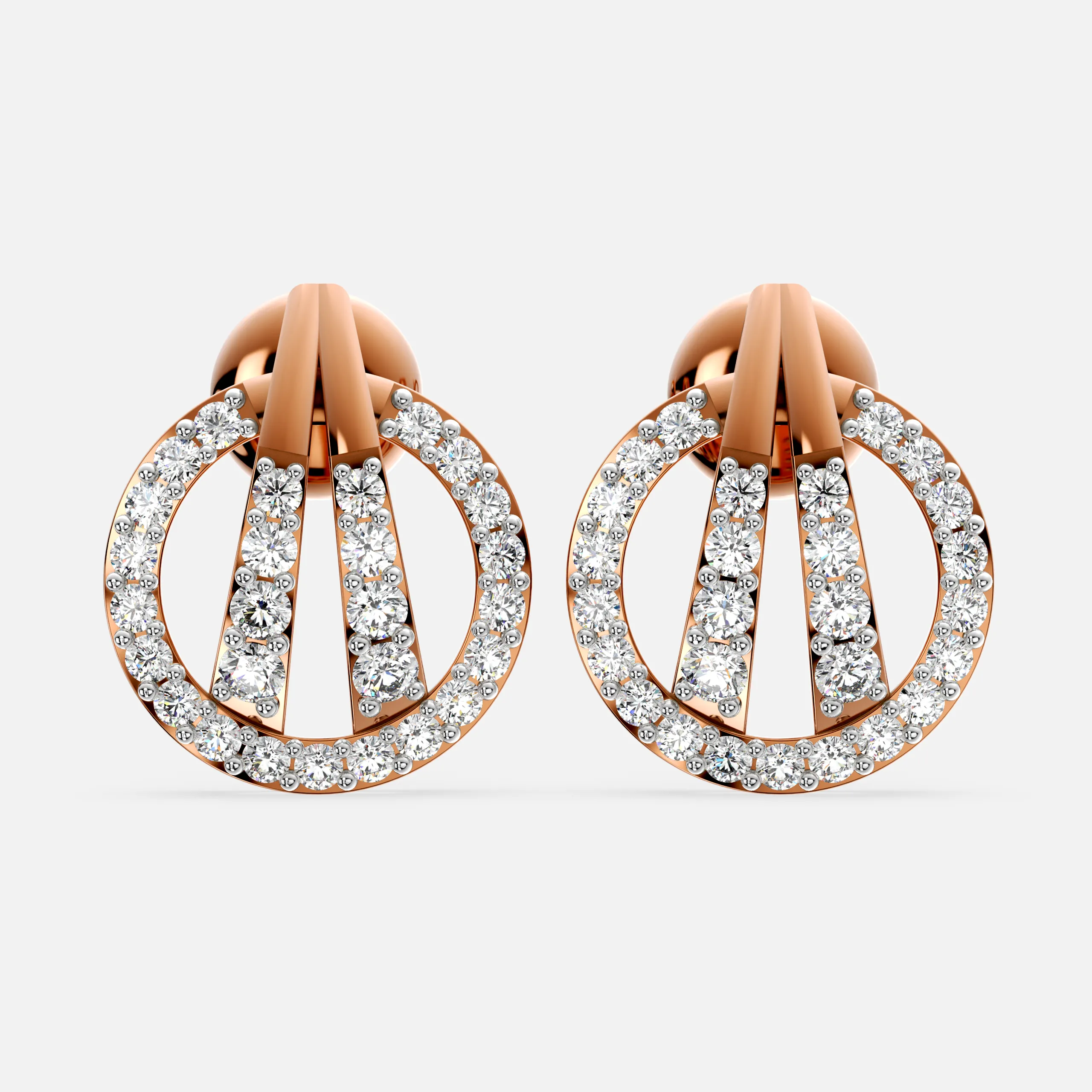 Regal Curve Diamond Earrings