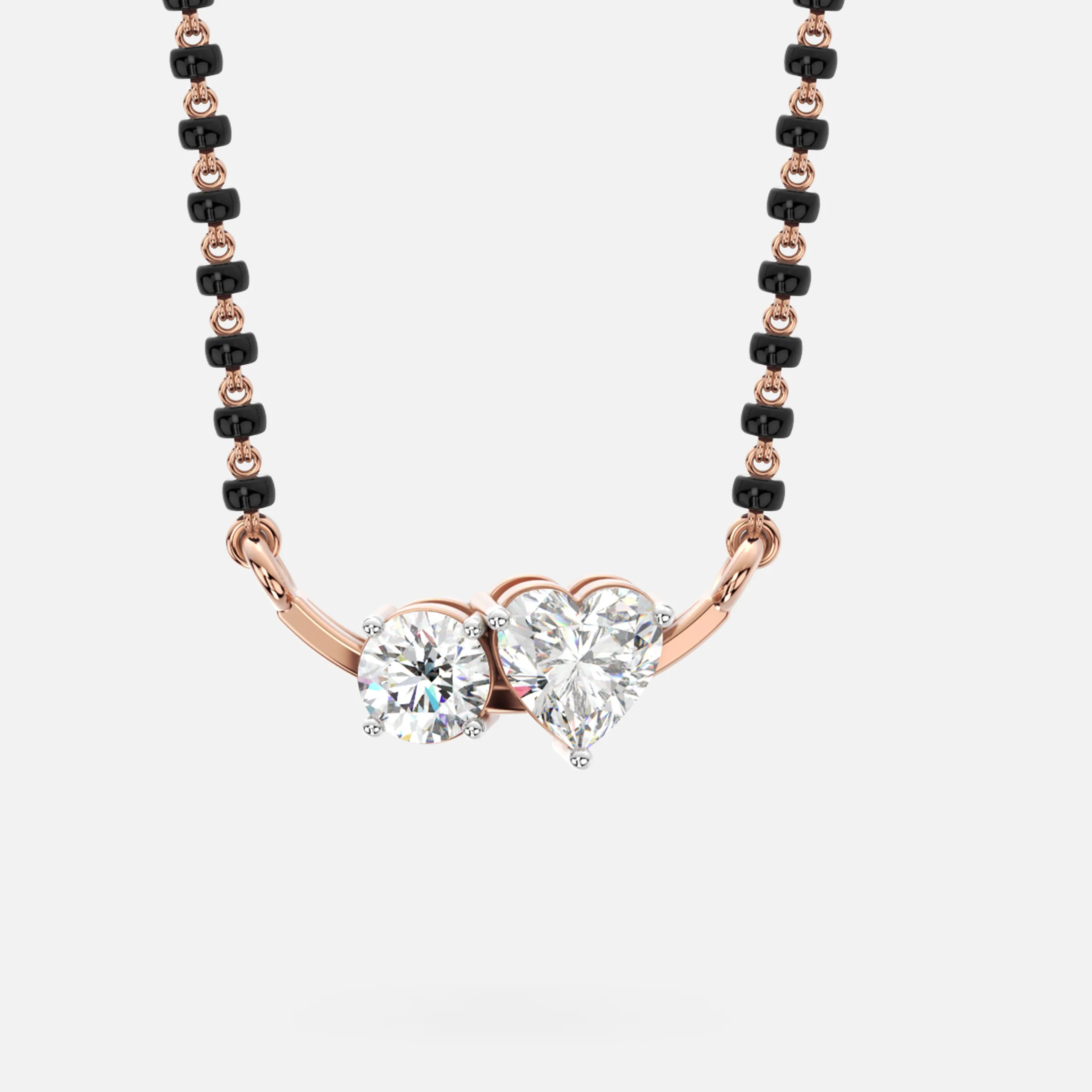 Twin Hearts Diamond Mangalsutra