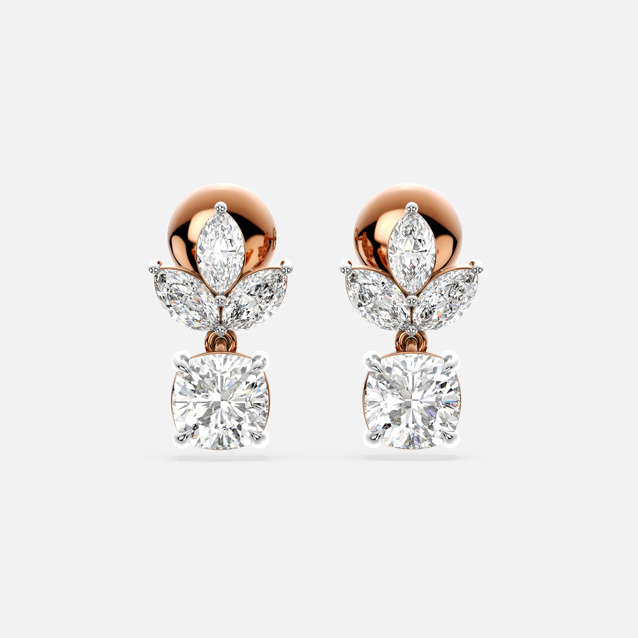 FloraSpark Diamond Earrings