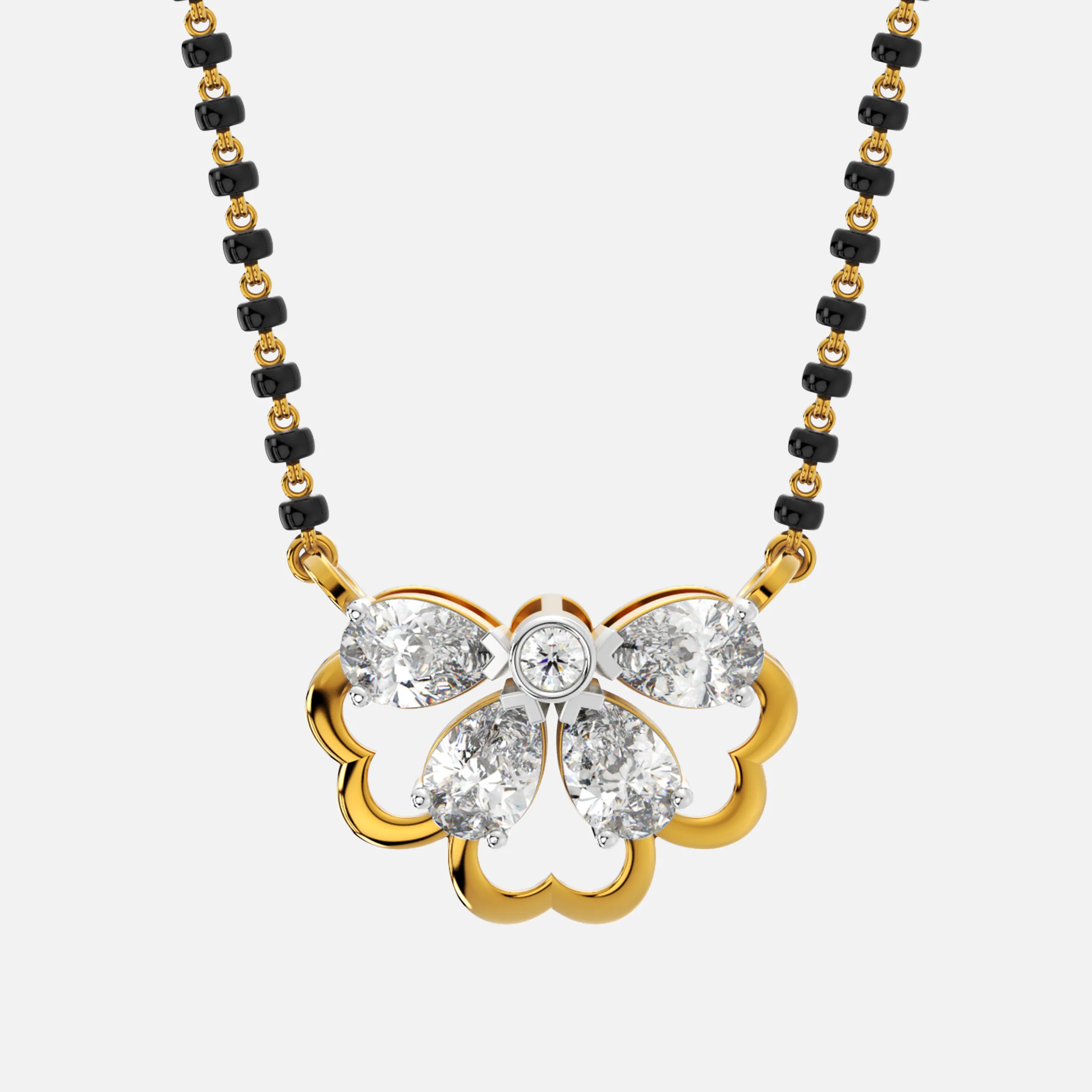 Butterfly Bloom Diamond Mangalsutra