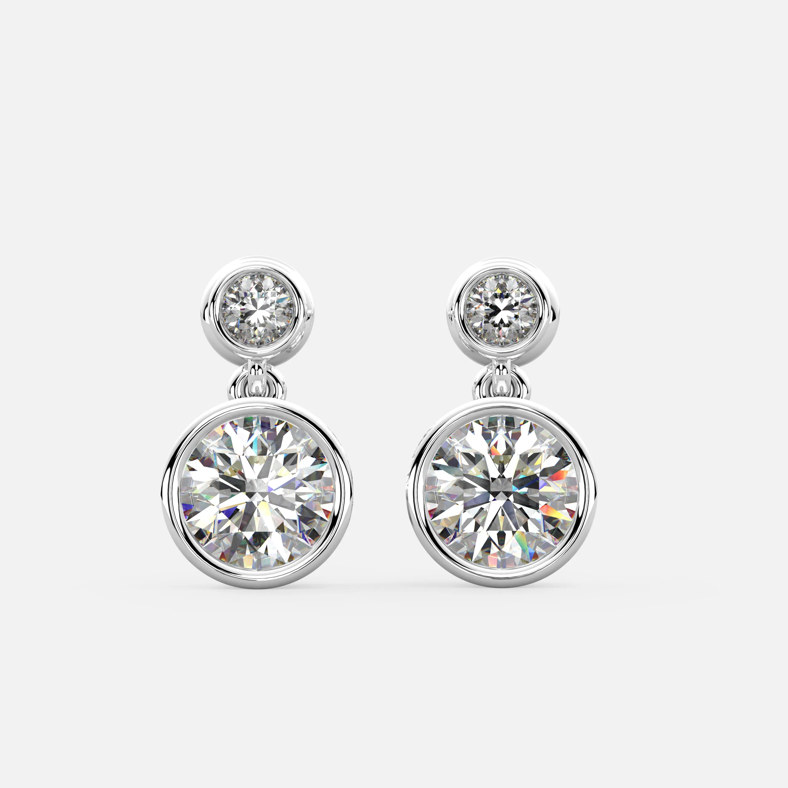 Classic Halo Diamond Earrings