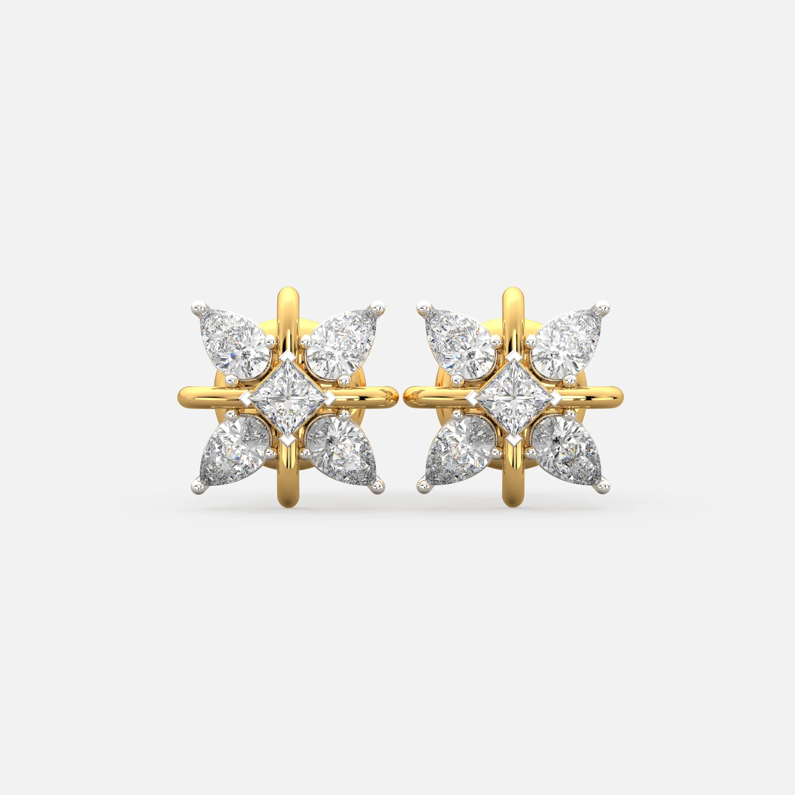 Flora Star Diamond Studs