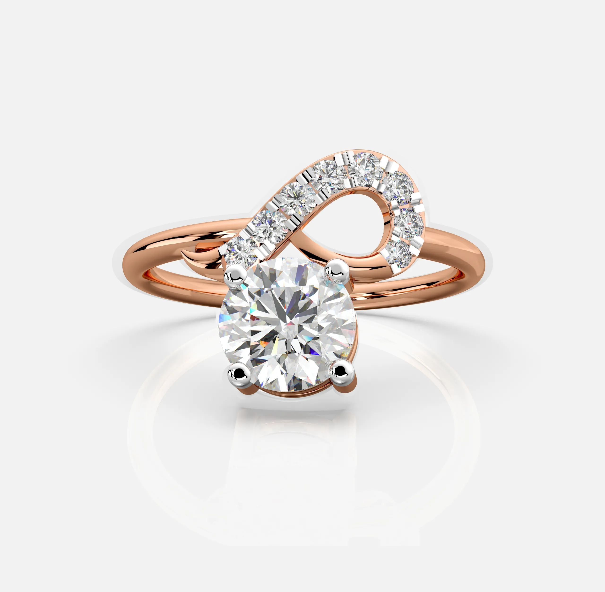 Twilight Loop Diamond Ring