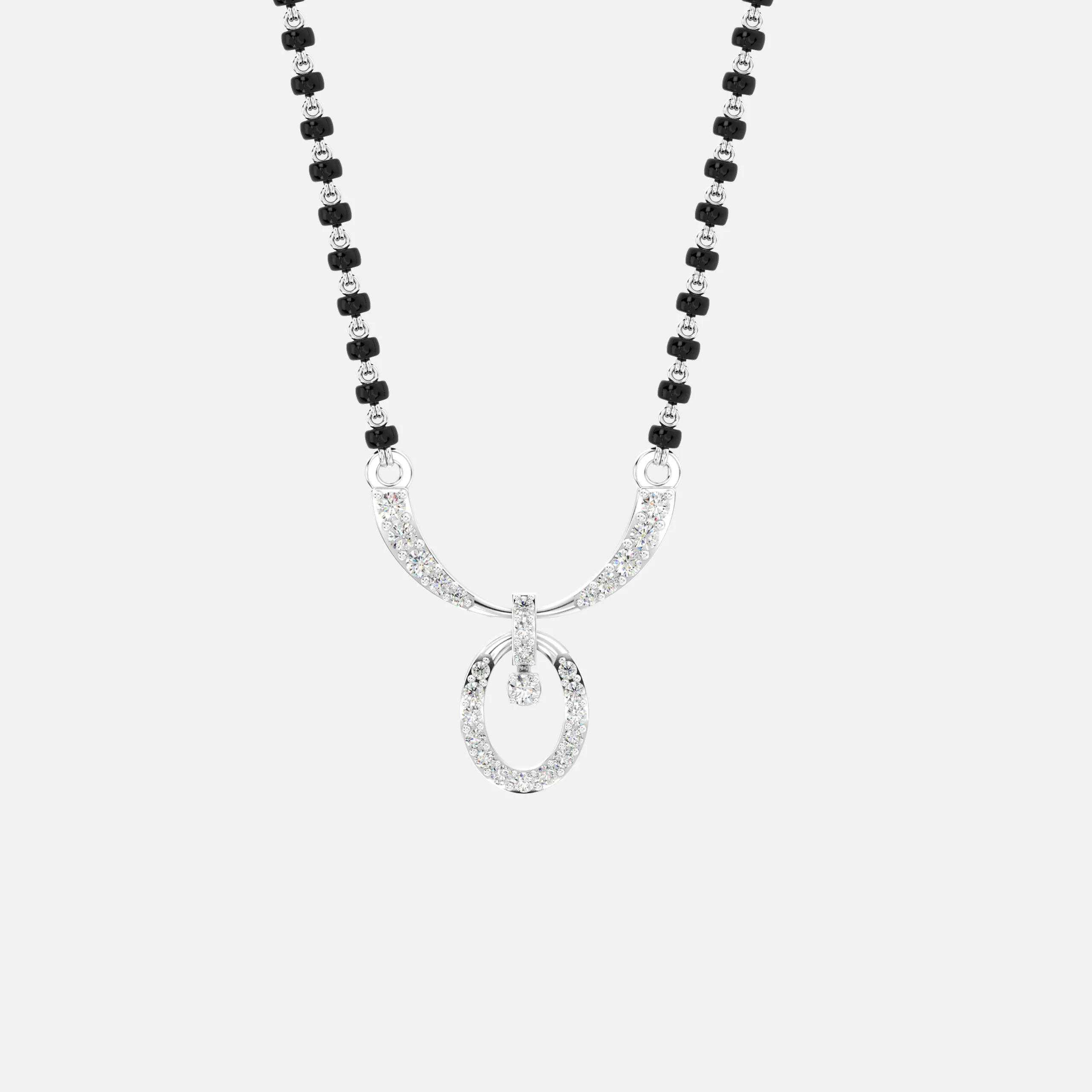 Luna Oval Drop Mangalsutra
