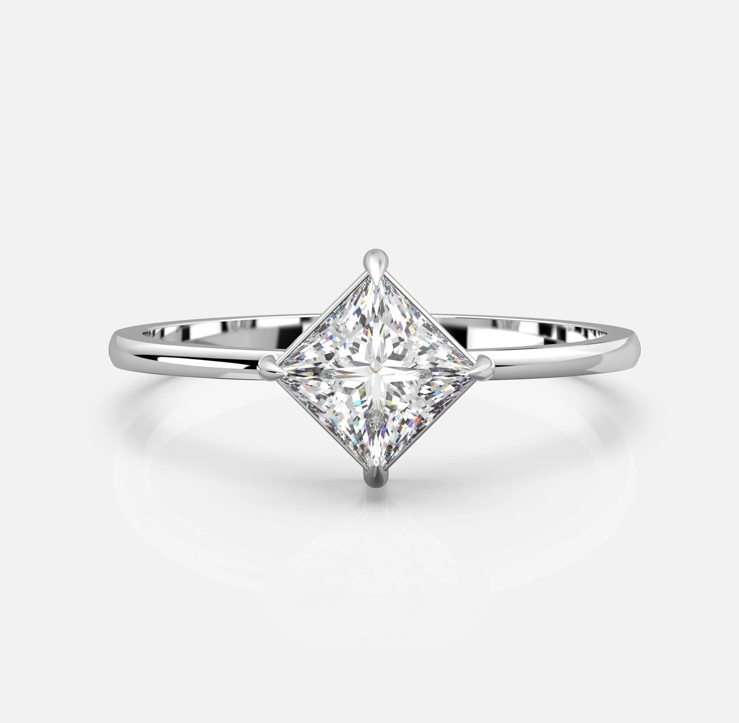 Astria Princess Solitaire Ring