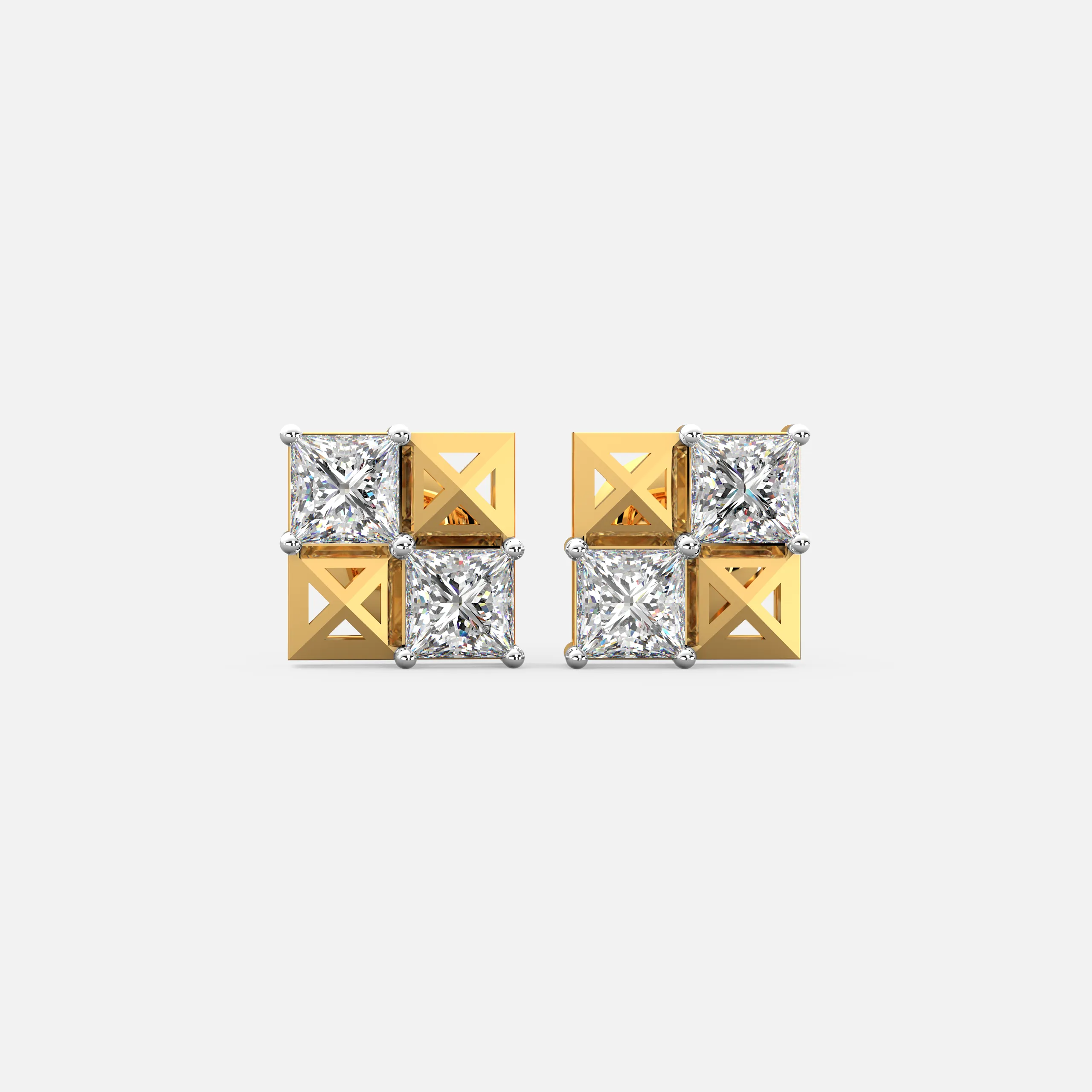 Quadra Aura Diamond Earrings