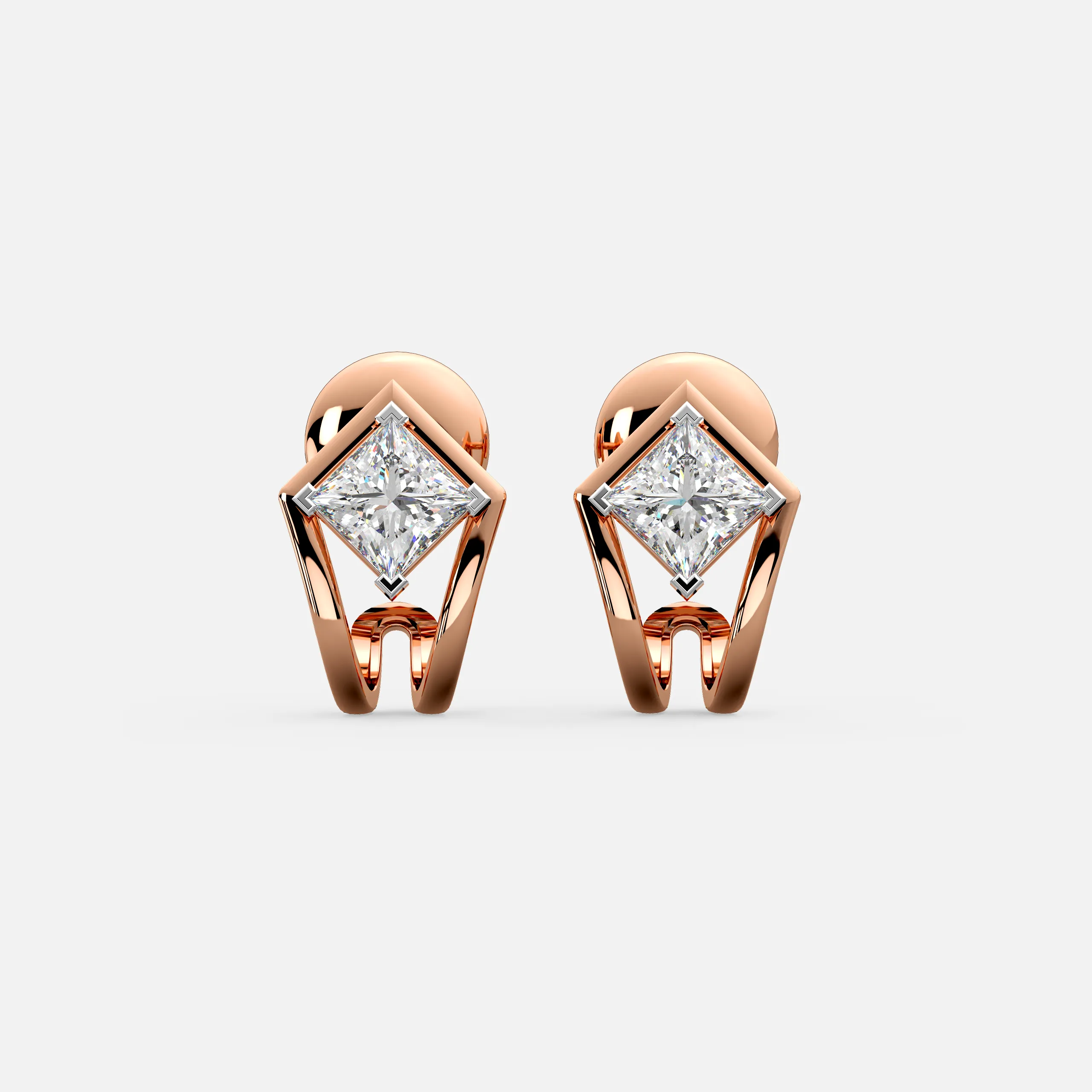 Royal Tilt Diamond Studs
