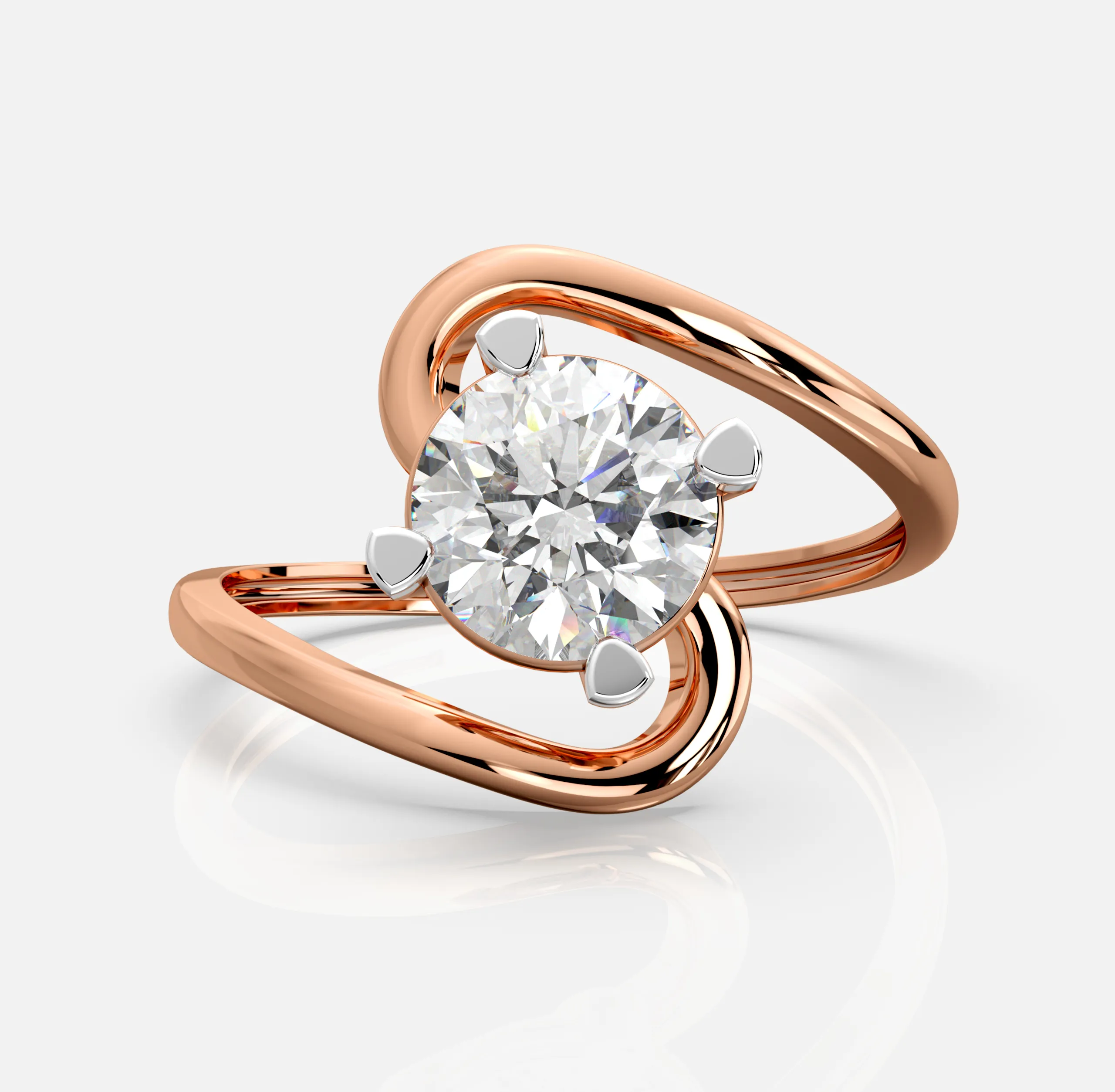 Luna Solitaire Ring