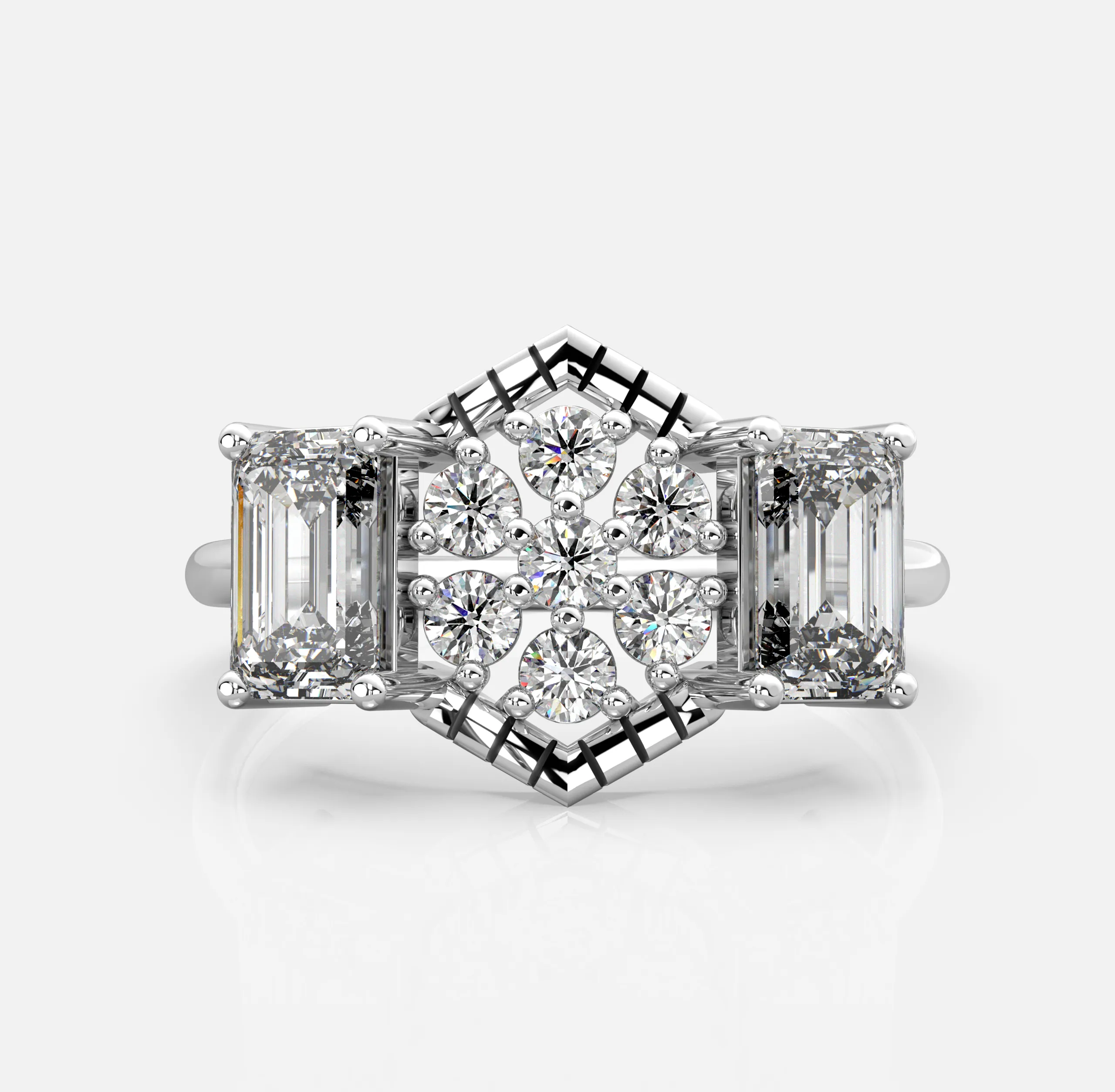 Cresta Bloom Diamond Ring