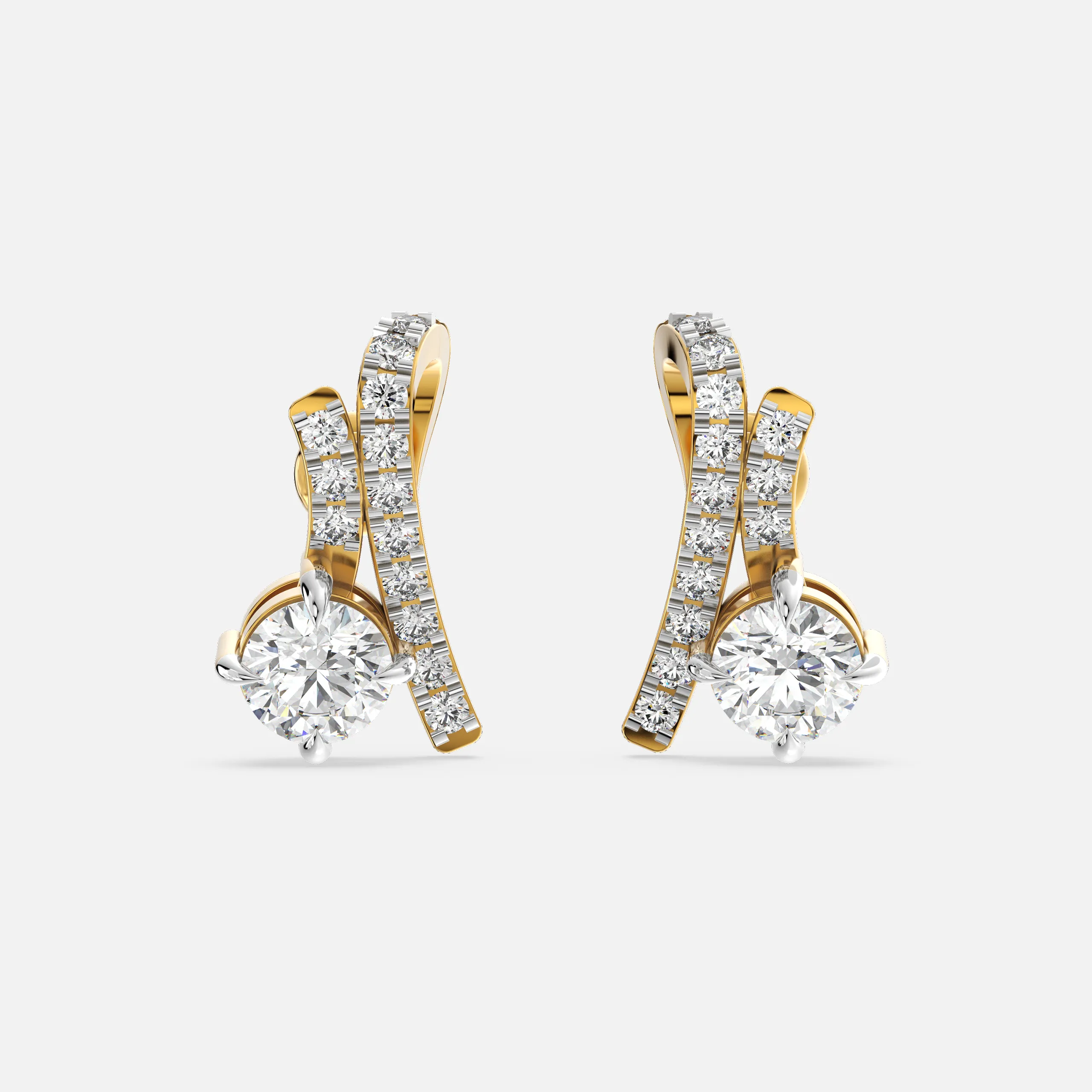 Luxury Arc Diamond Earrings